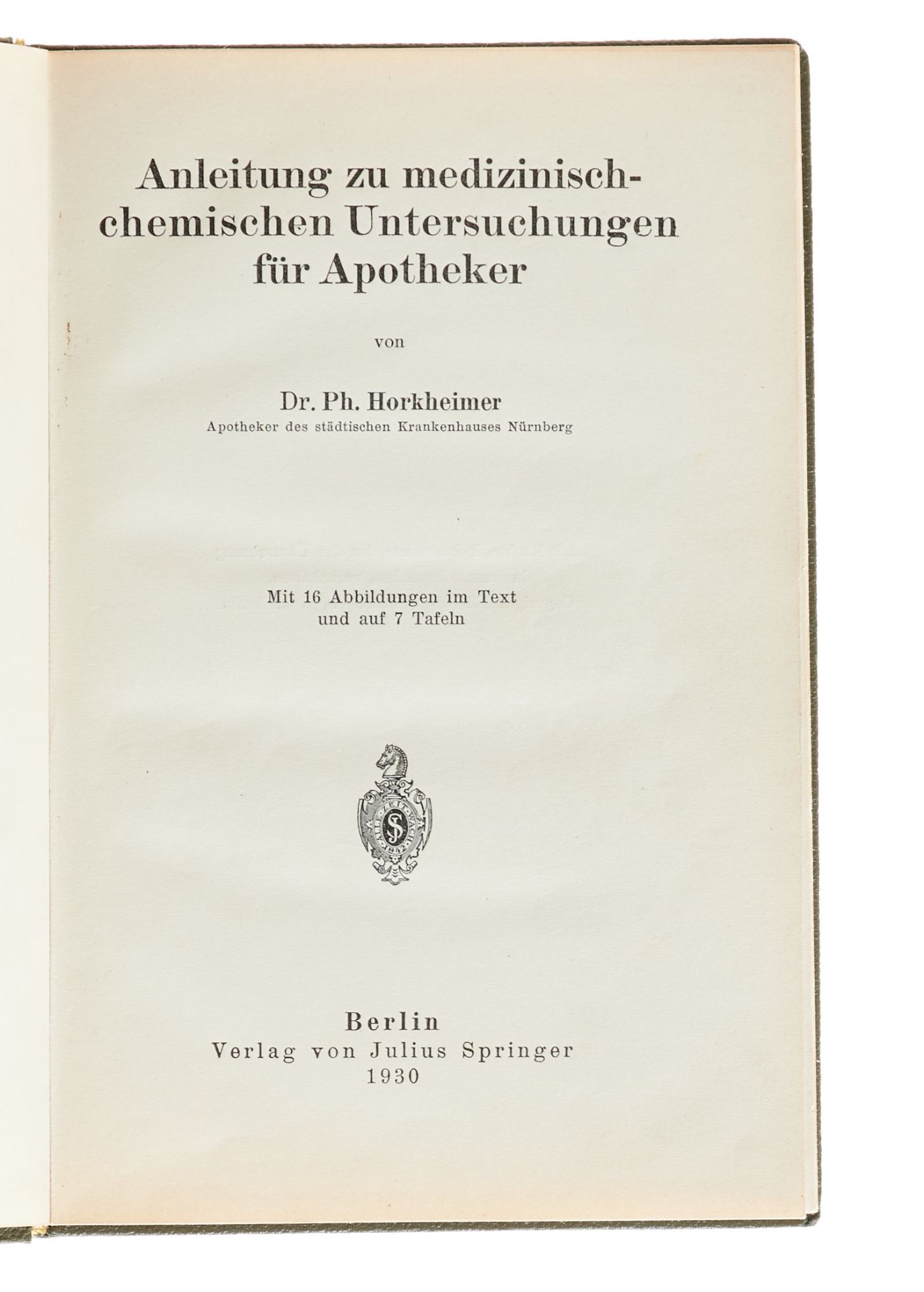 Pharmazie Konvolut - 5 pharmazeutische Werke. 1840-1930. Verschied. Formate. Verschied. Einbände - Bild 3 aus 6