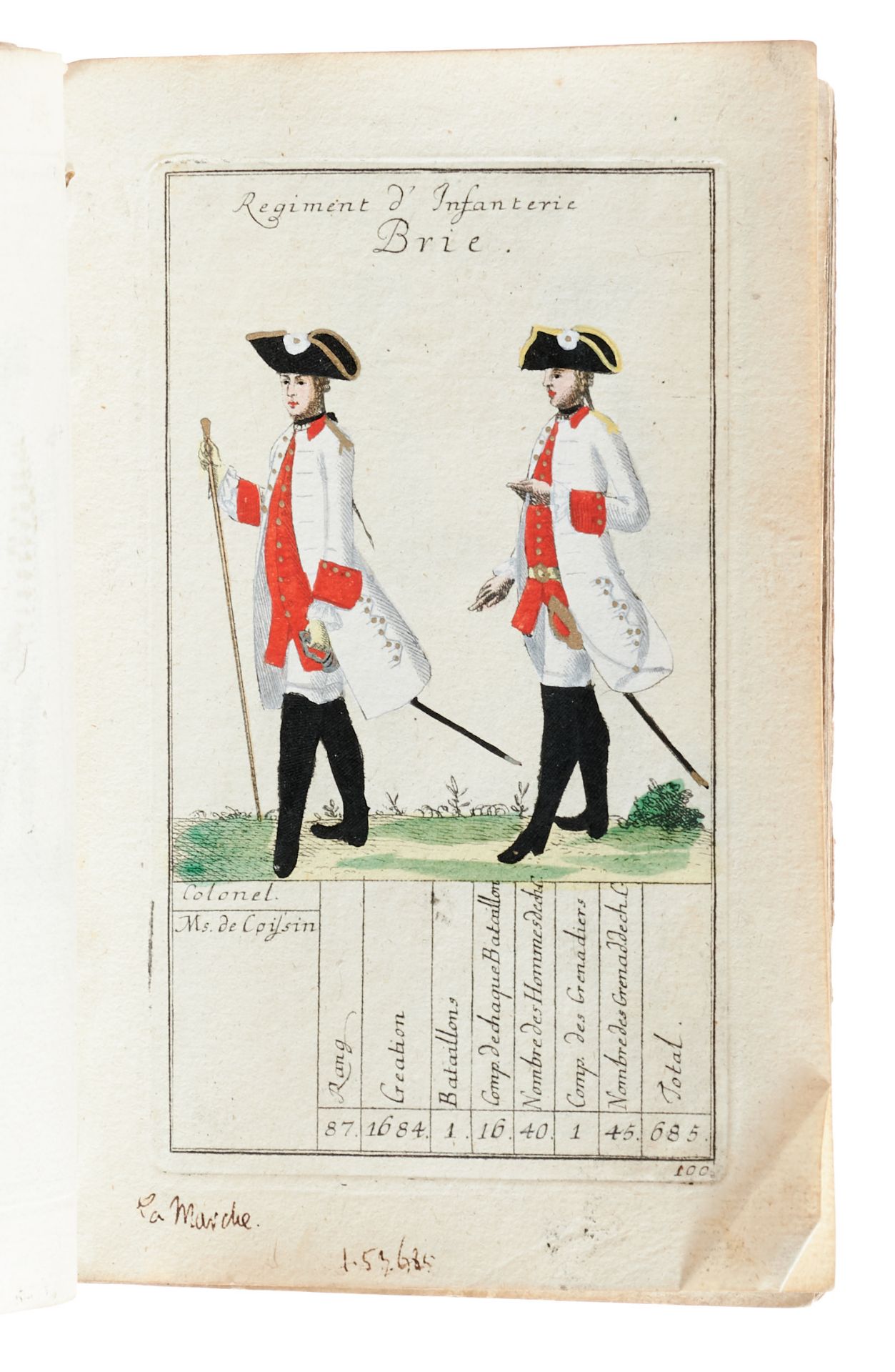 Militaria Uniformen Frankreich - Ca. 170 kolor. Kupfertafeln, meist mit Uniformen verschiedener - Bild 5 aus 5