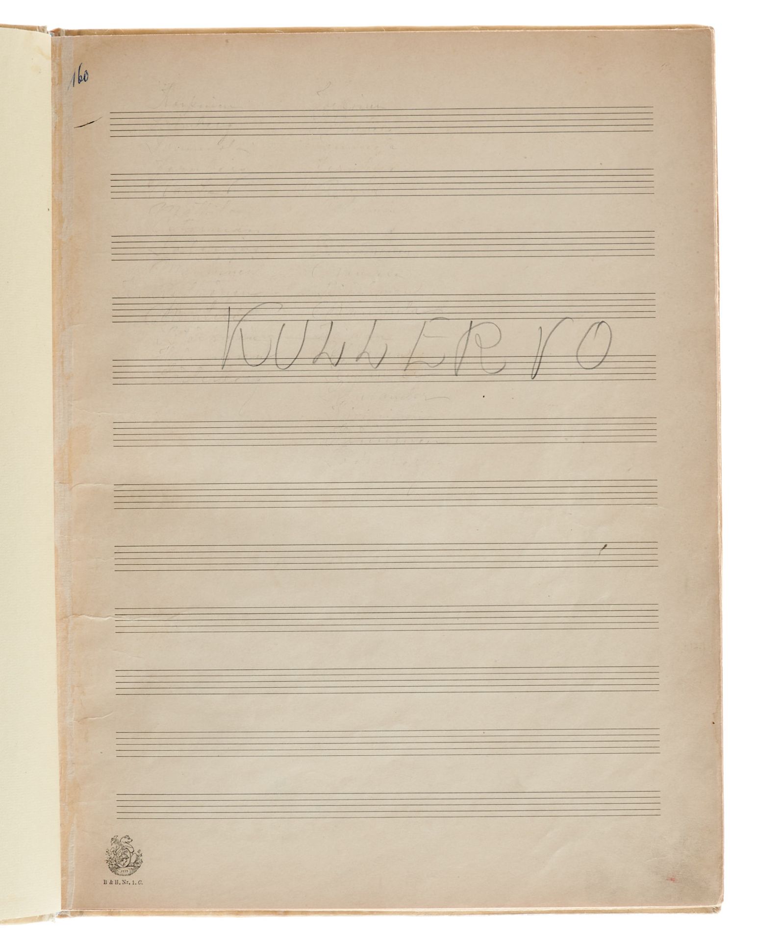 Handschriften Sibelius, J., Komponist (1865-1957). "Kullervo". E. vollständiges Musikmanuskript - Bild 2 aus 4