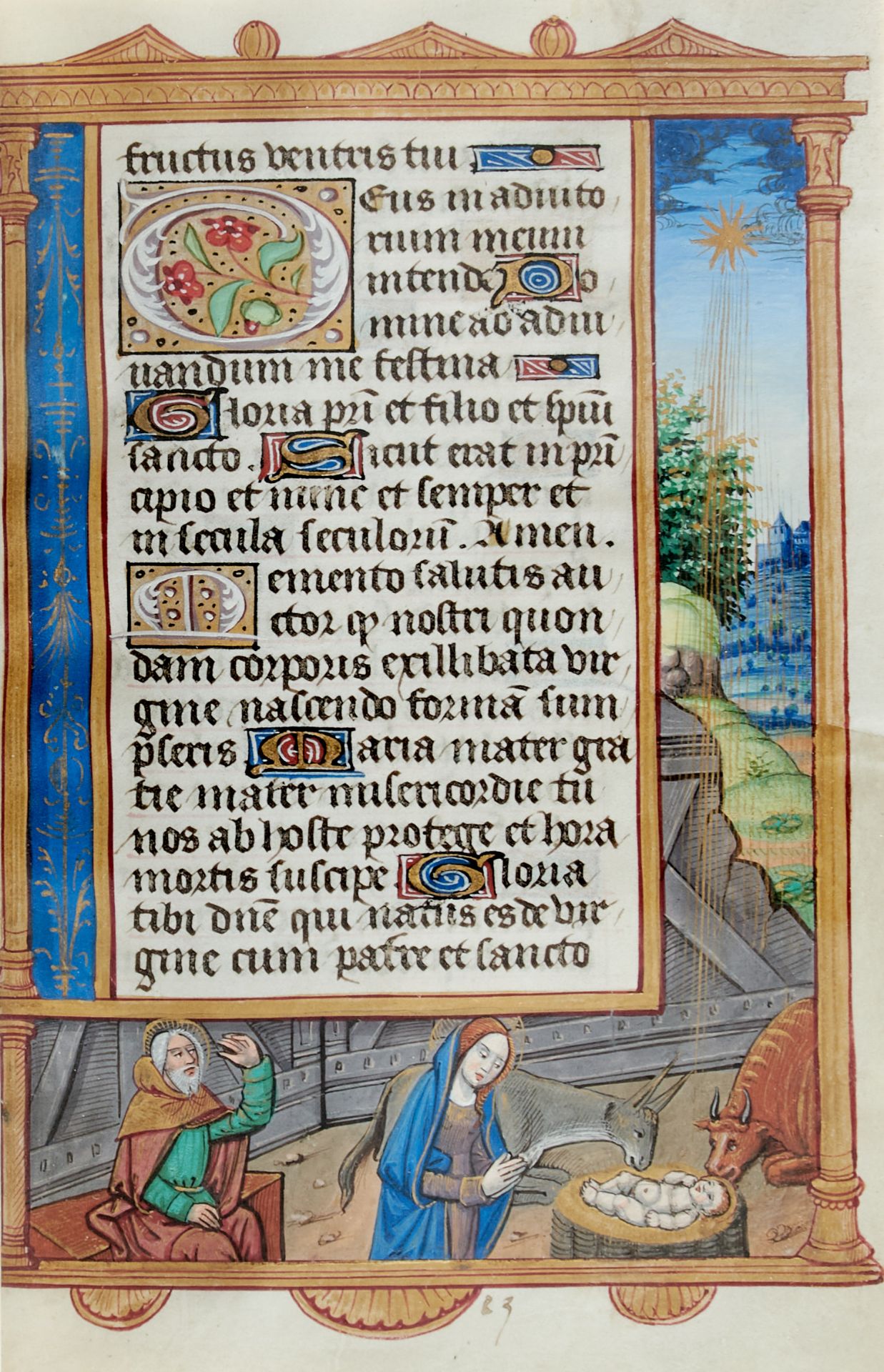 Pariser Stundenbuch. Lateinische Handschrift auf Pergament. Paris, um 1500. Ca. 14 x 10 cm. - Image 8 of 26