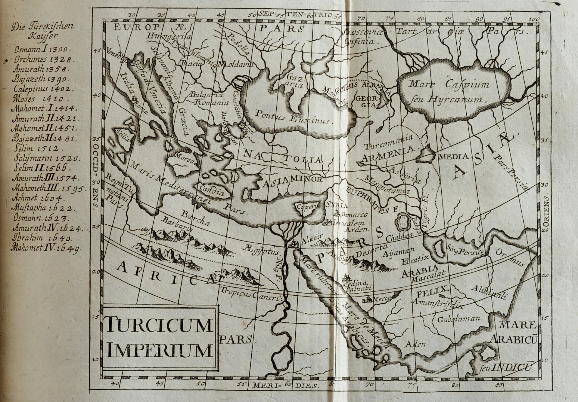 Asien Wagner, J. Ch., Delineatio provinciarum Pannoniae et imperii Turcici in Oriente. Eine - Image 5 of 9