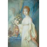 Künstler um 1800 Porträt der Zarin Elisabeth Alexejewna, Luise von Baden. Tempera und Gouache auf