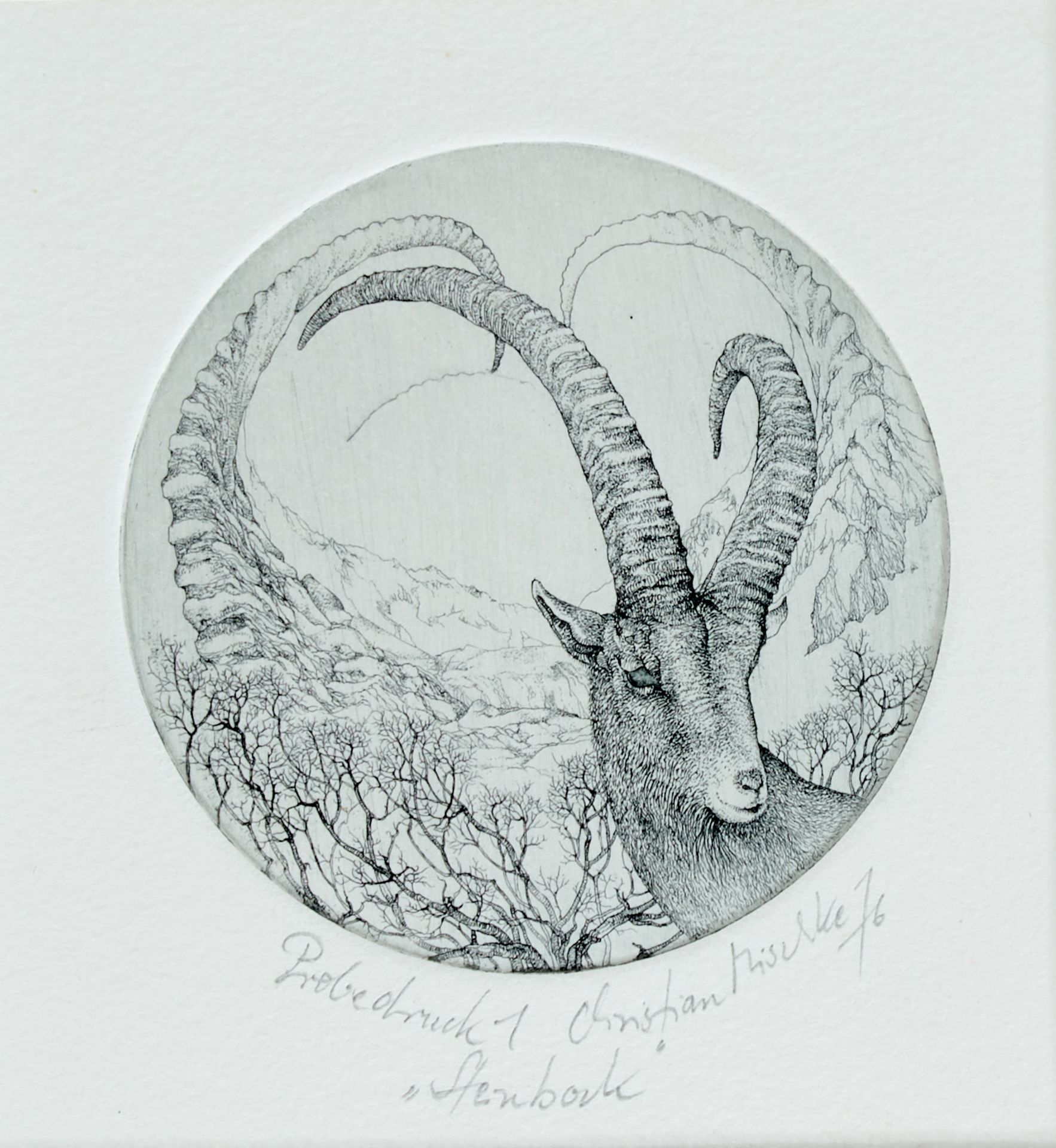 Mischke, Christian (Grünberg, Schlesien 1944-2022 München oder Nürnberg), Steinbock. 6 - Bild 2 aus 4