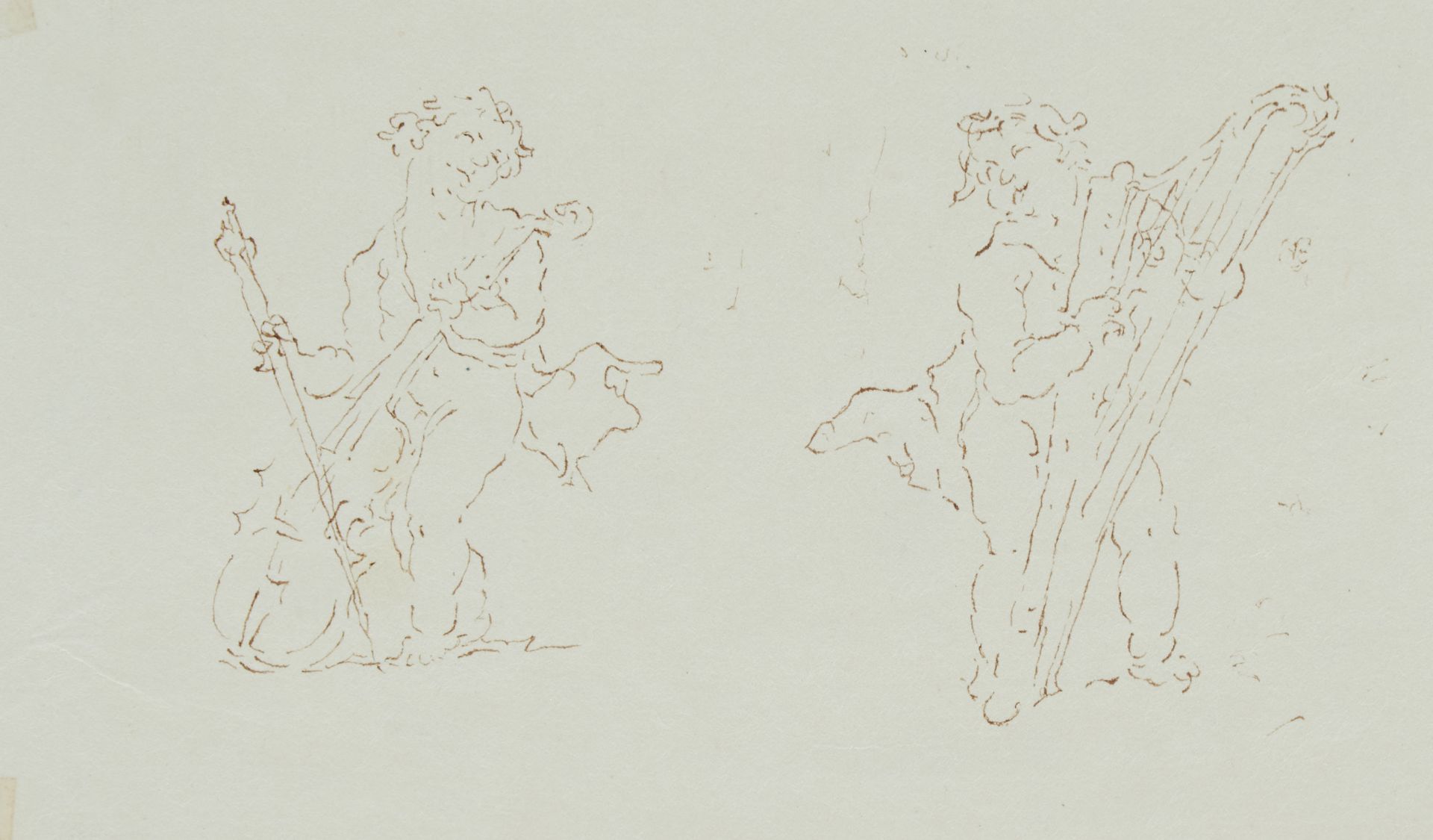 Kuster, Konrad (Winterthur um 1730 - um 1802 ebda.; Zuschreibung), Rastende Jagdgesellschaft. - Bild 2 aus 2