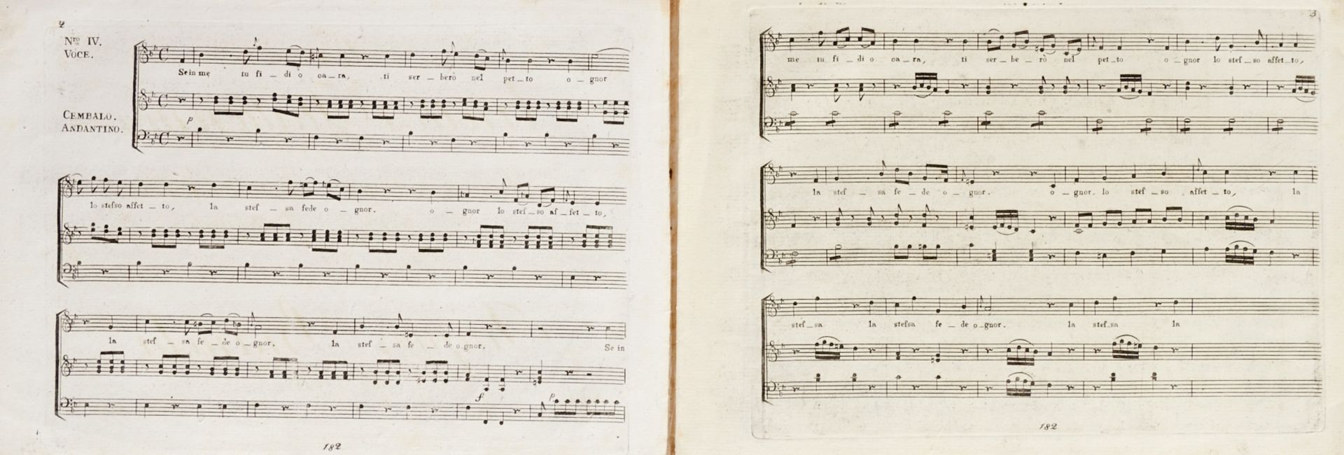Konvolut - 4 Werke von G. Bianchi, J. Fodor, J. B. Hummel und V. Righini. Ca. 1795 - um 1806. Ohne - Image 2 of 8