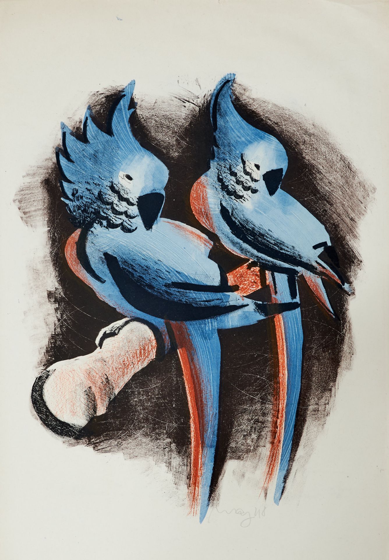 May, Karl (1901-1976), 3 Lithographien. Jeweils sign. und dat. (19)48. Blattmaße: 42,3 x 52 bis 52 x - Bild 2 aus 3