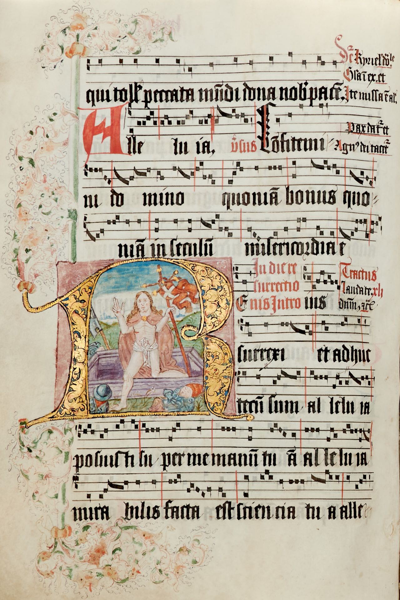Graduale. Lateinische Handschrift auf Pergament. Wohl Böhmen, dat. 1526. Fol. (ca. 40,5 x 29 cm). - Bild 9 aus 25