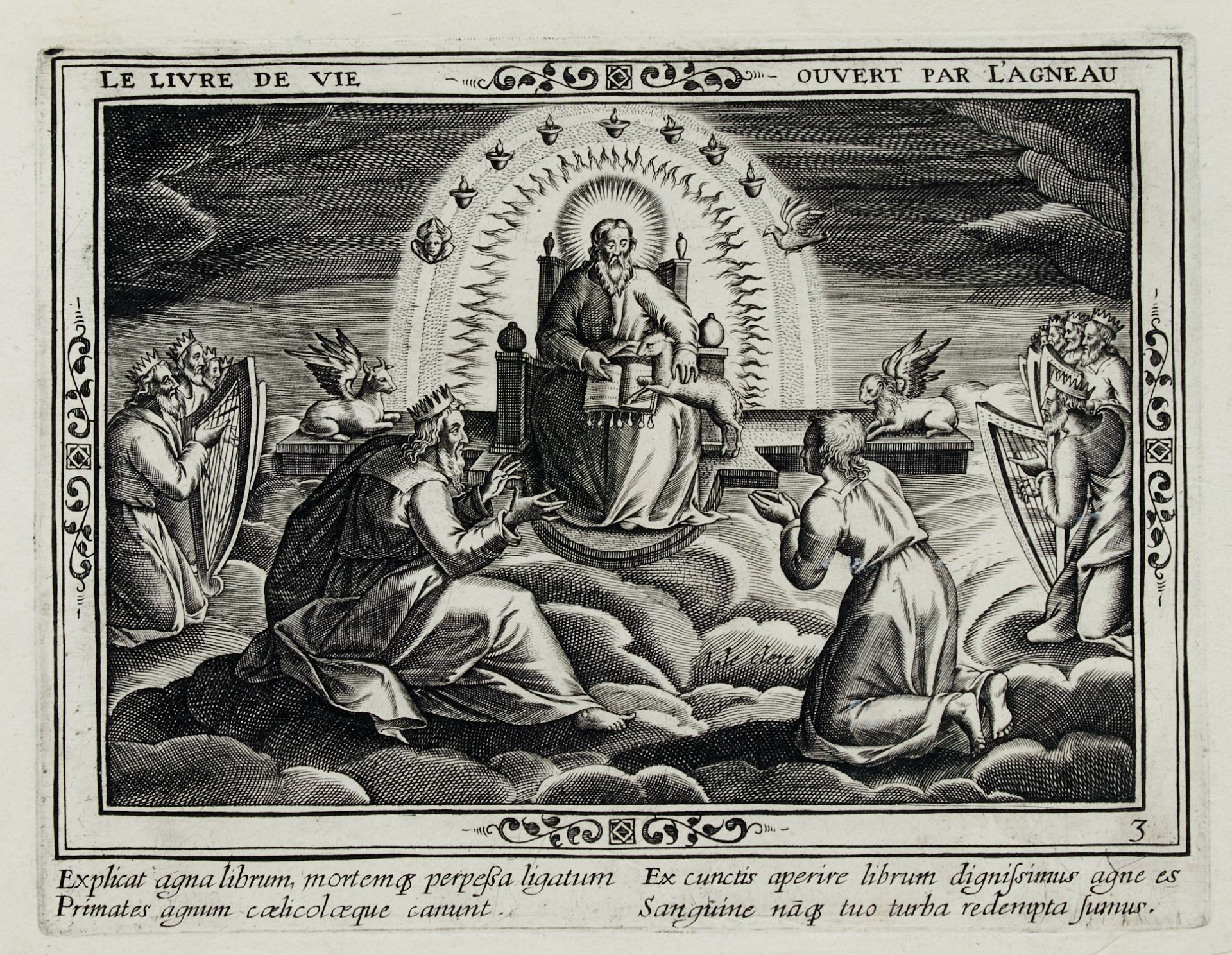 Halbeeck, Jan van (aktiv ca. 1600-1630 in Paris), "Figurae libri Apocalypsis beati Ioannis - Bild 5 aus 6