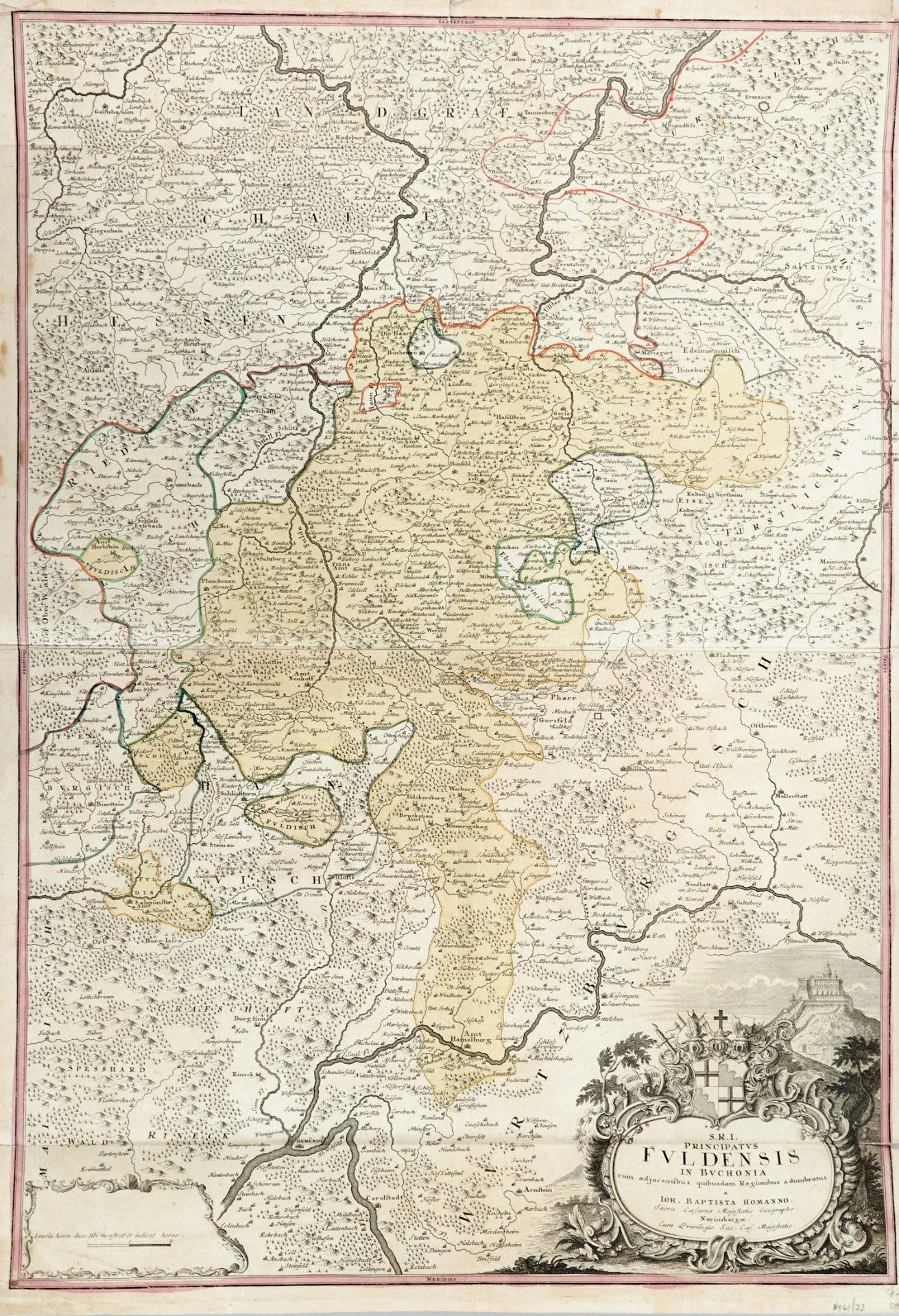 Sachsen Thüringen Konvolut - 12 Kupferstichkarten des 16. bis 18. Jhdts. von verschied. Stechern und - Image 8 of 8