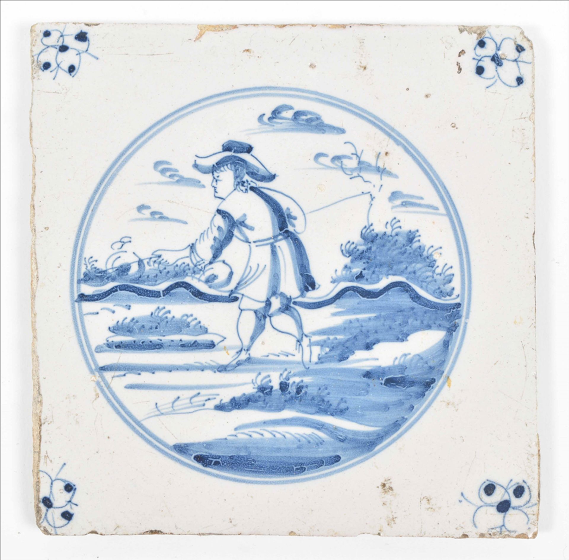 Nineteen Dutch tiles depicting people - Image 7 of 10