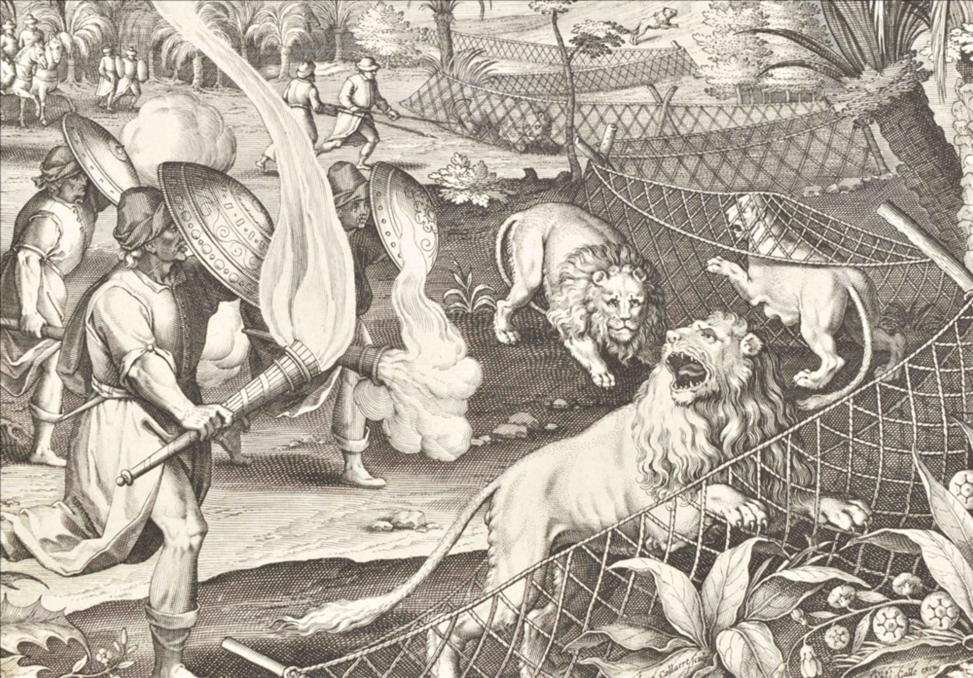 Jan van der Straet (1523-1605) (after). Venationes ferarum, avium, piscium - Bild 6 aus 10