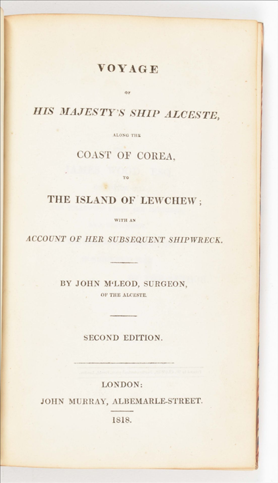 [Korea] John M'leod. Voyage of His Majesty's Ship Alceste, - Bild 3 aus 8