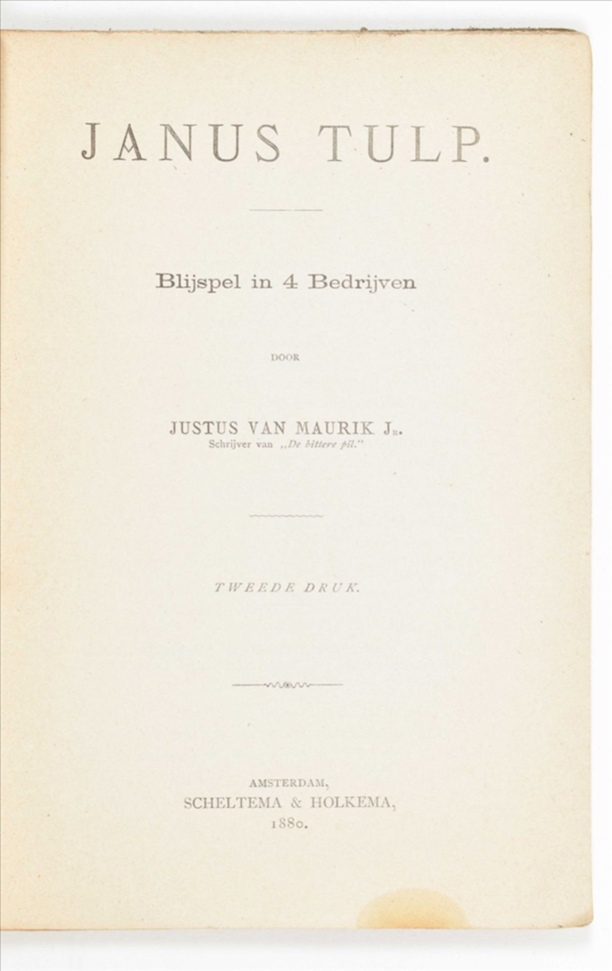 [Plays] 24 (rare) 19th cent. plays, including 8 published by Westerman in Amsterdam - Image 8 of 10