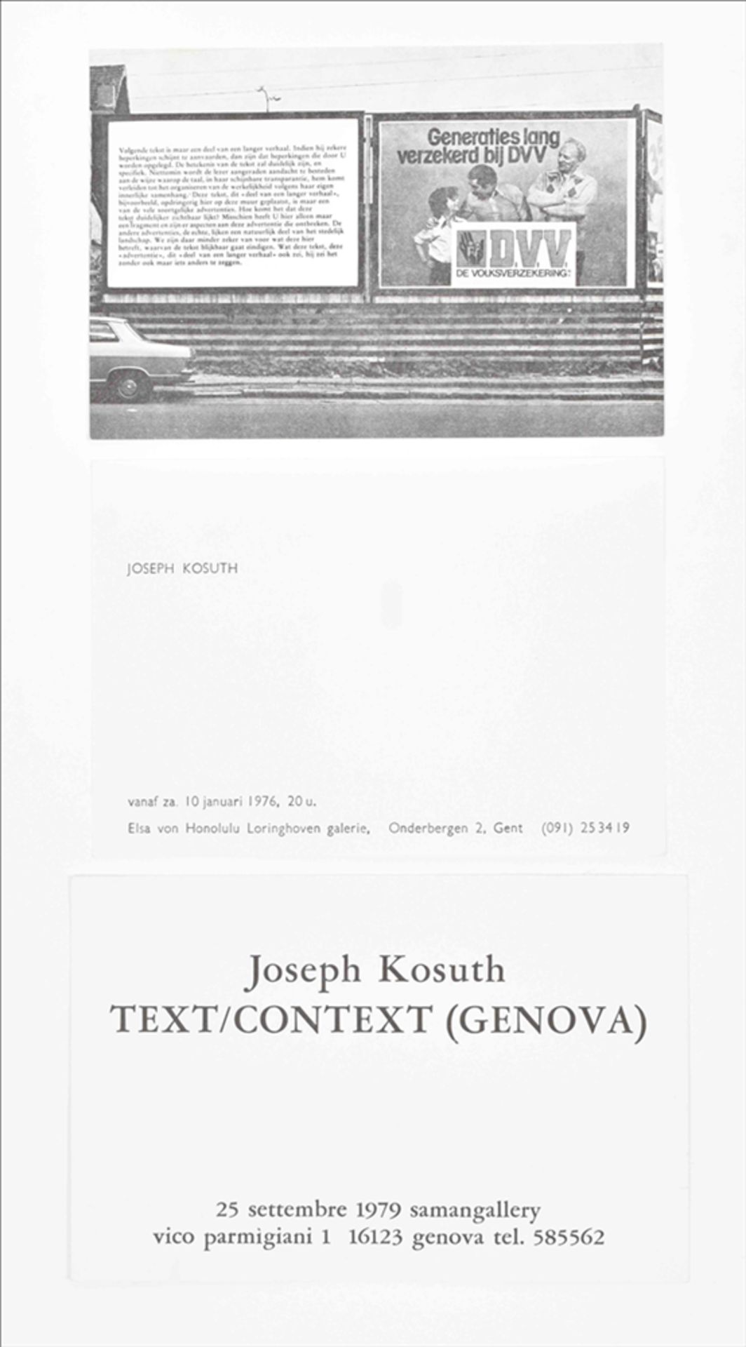 Joseph Kosuth, collection of ephemera - Bild 10 aus 10