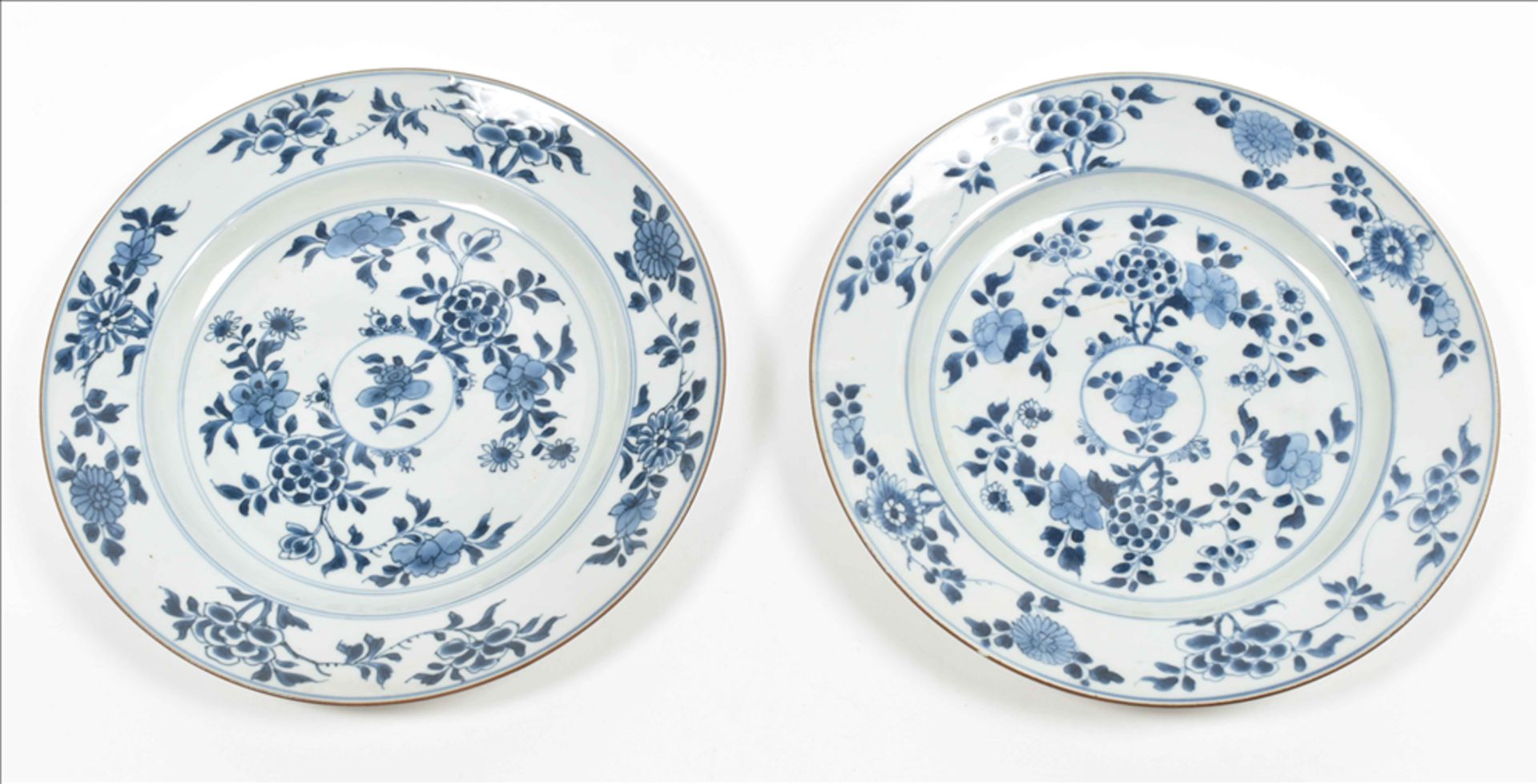 Five porcelain plates and a bowl - Bild 4 aus 8