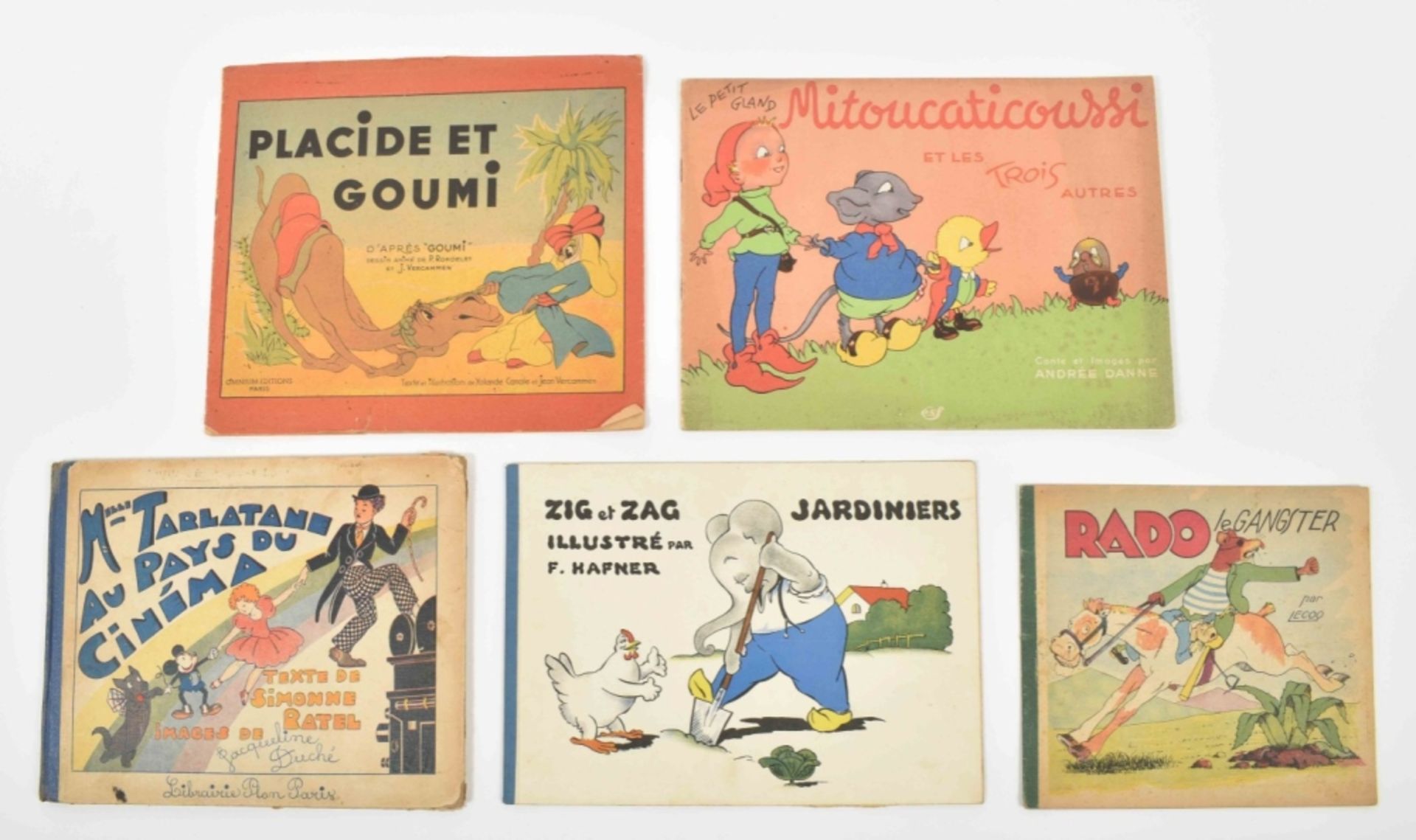 [French children's books] Lot of fifteen. Including: (1) Alain Saint Ogan. Serpentin Mitou et Toti - Image 4 of 7