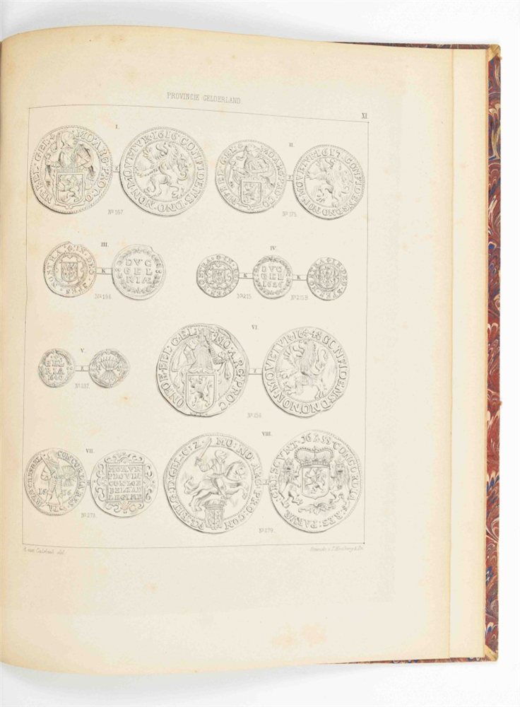 [Numismatics] W.I. de Voogt. Geschiedenis van het muntwezen der Vereenigde Nederlanden, - Image 4 of 8