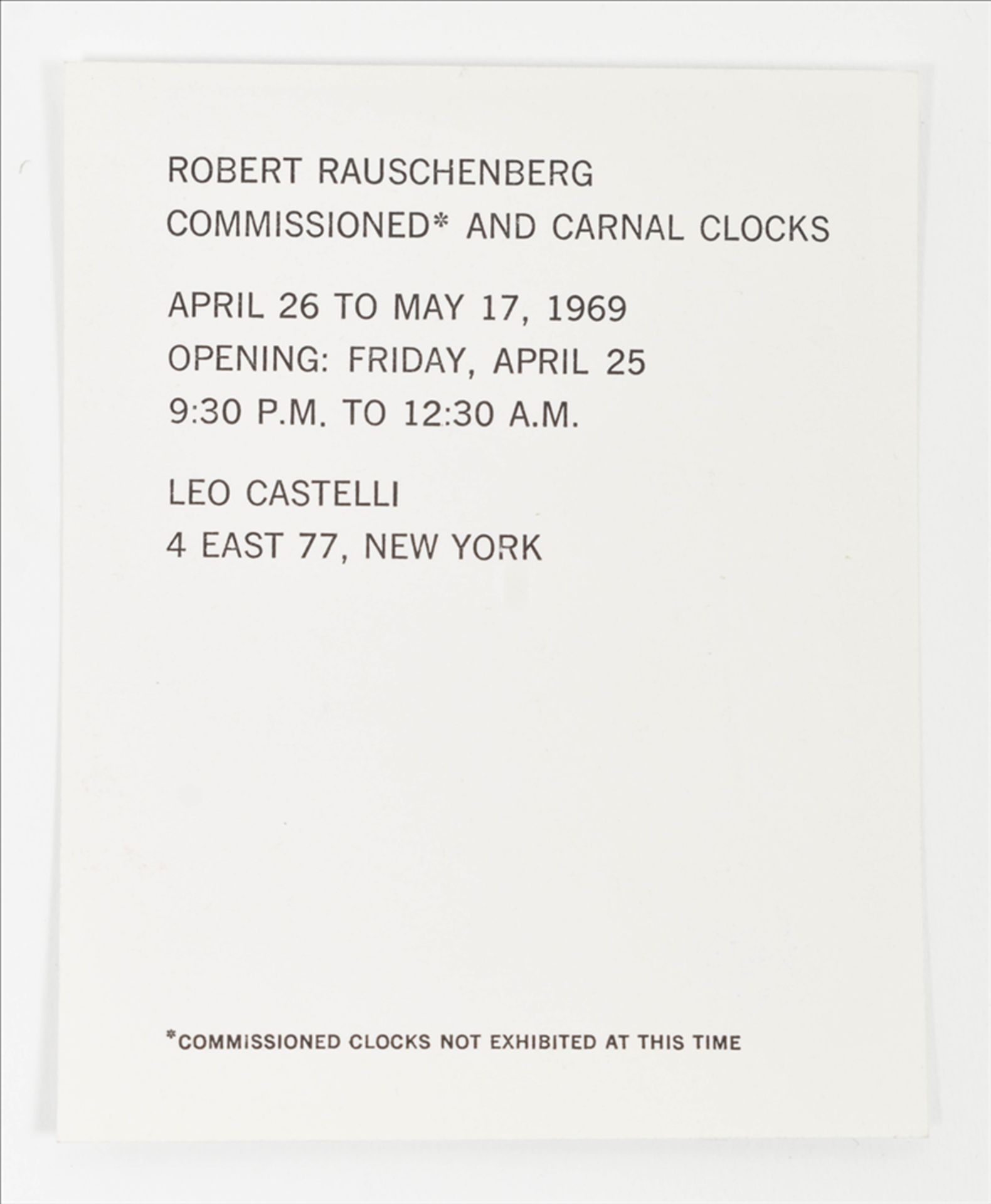 Robert Rauschenberg, announcement cards and posters - Image 6 of 9