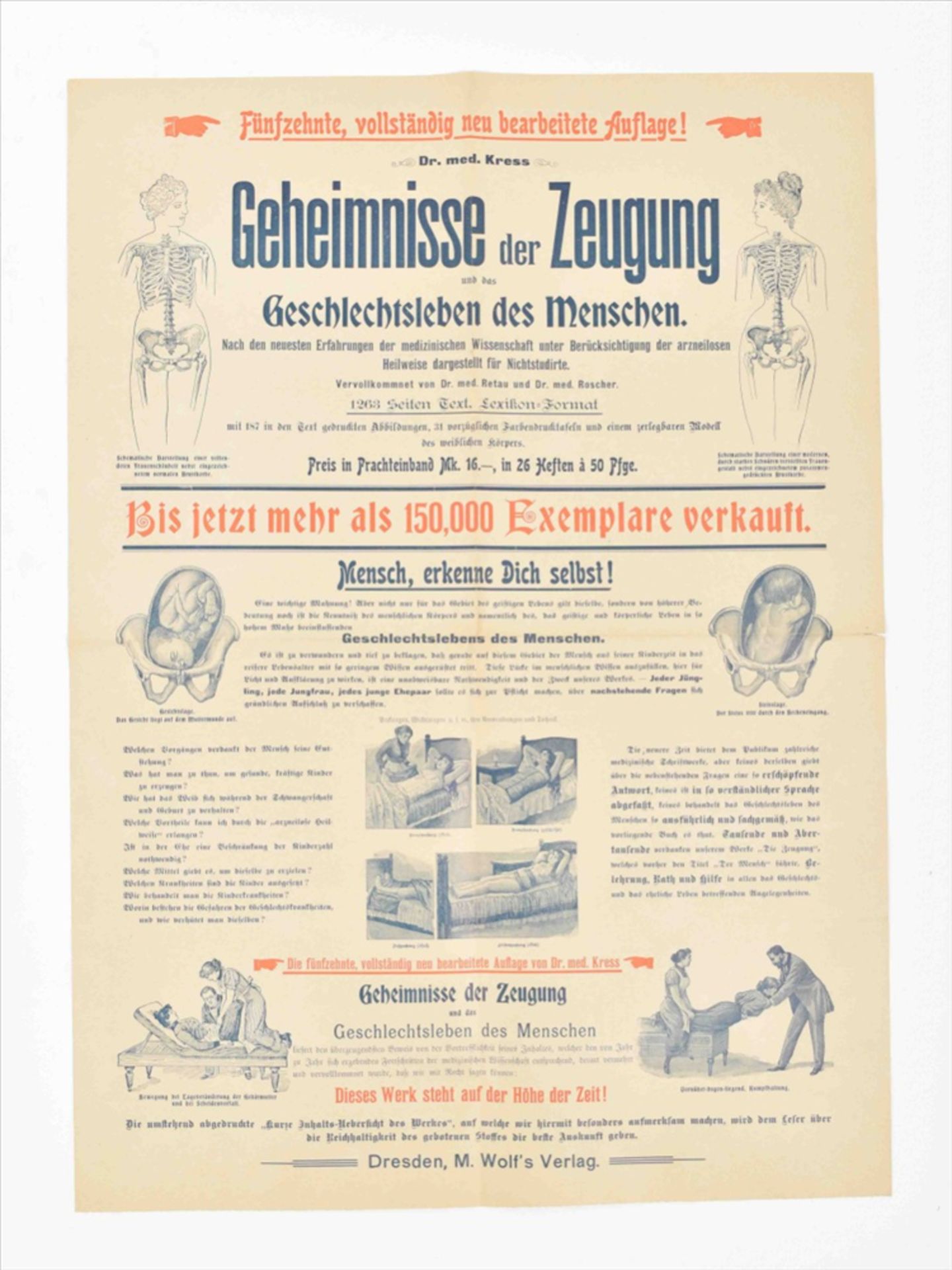 Seven German posters: (1) "Sammlung moderner Belletristik in- und ausländischer Autoren" - Bild 8 aus 8