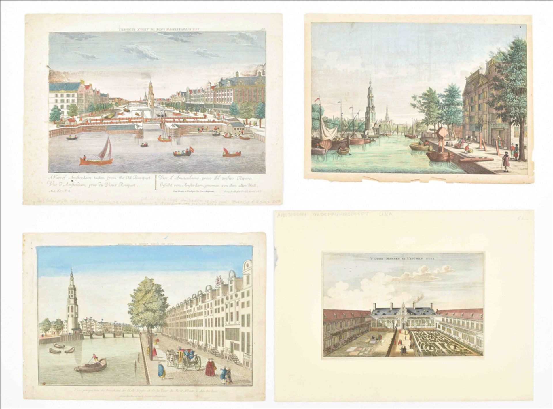 Six optical views: (1) Vue d'Amsterdam prise du vieux Remparts - Bild 2 aus 9