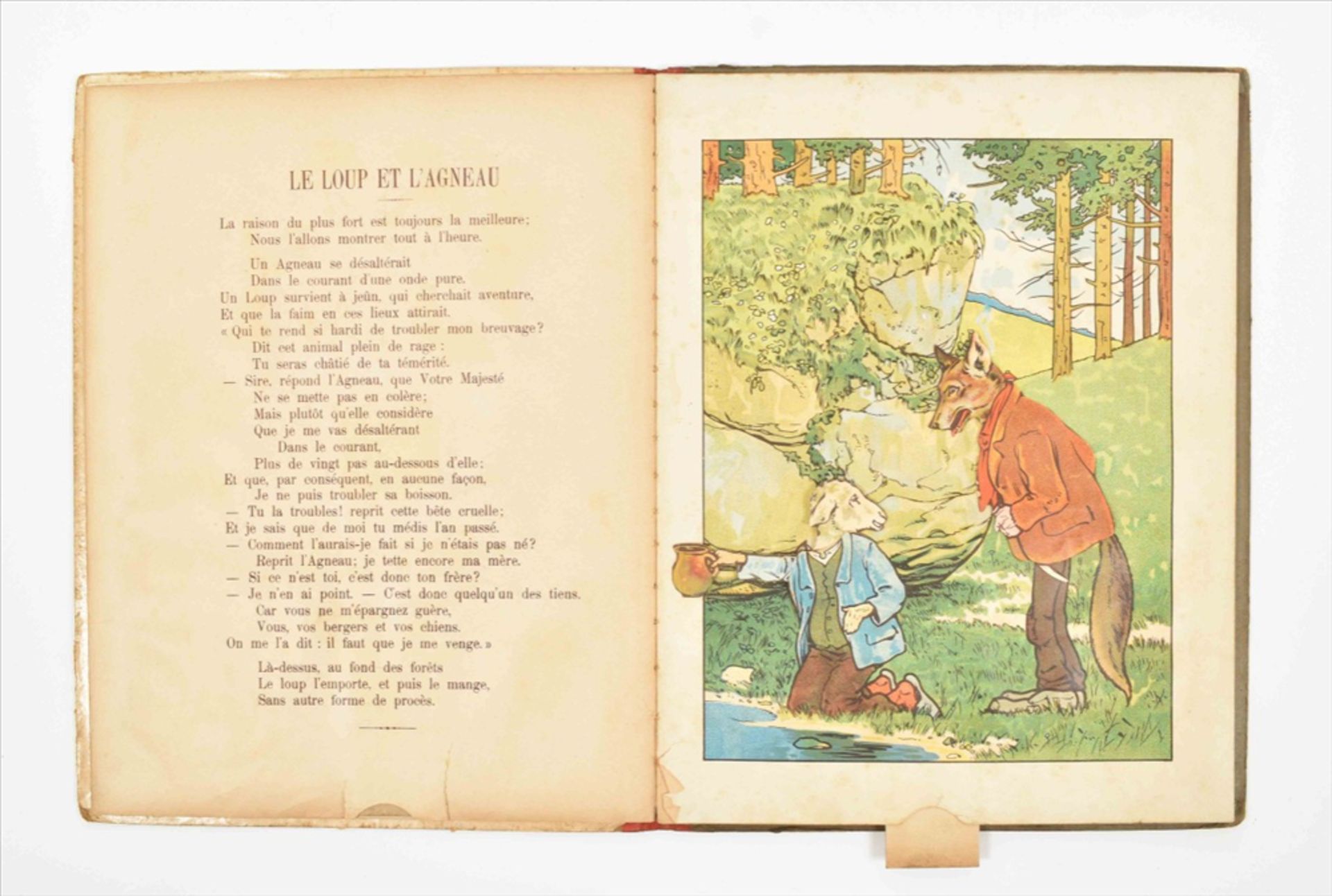 [A.B.-books. Shape books. Moveables] Fourteen various French works: (1) Fables de la Fontaine - Image 5 of 7