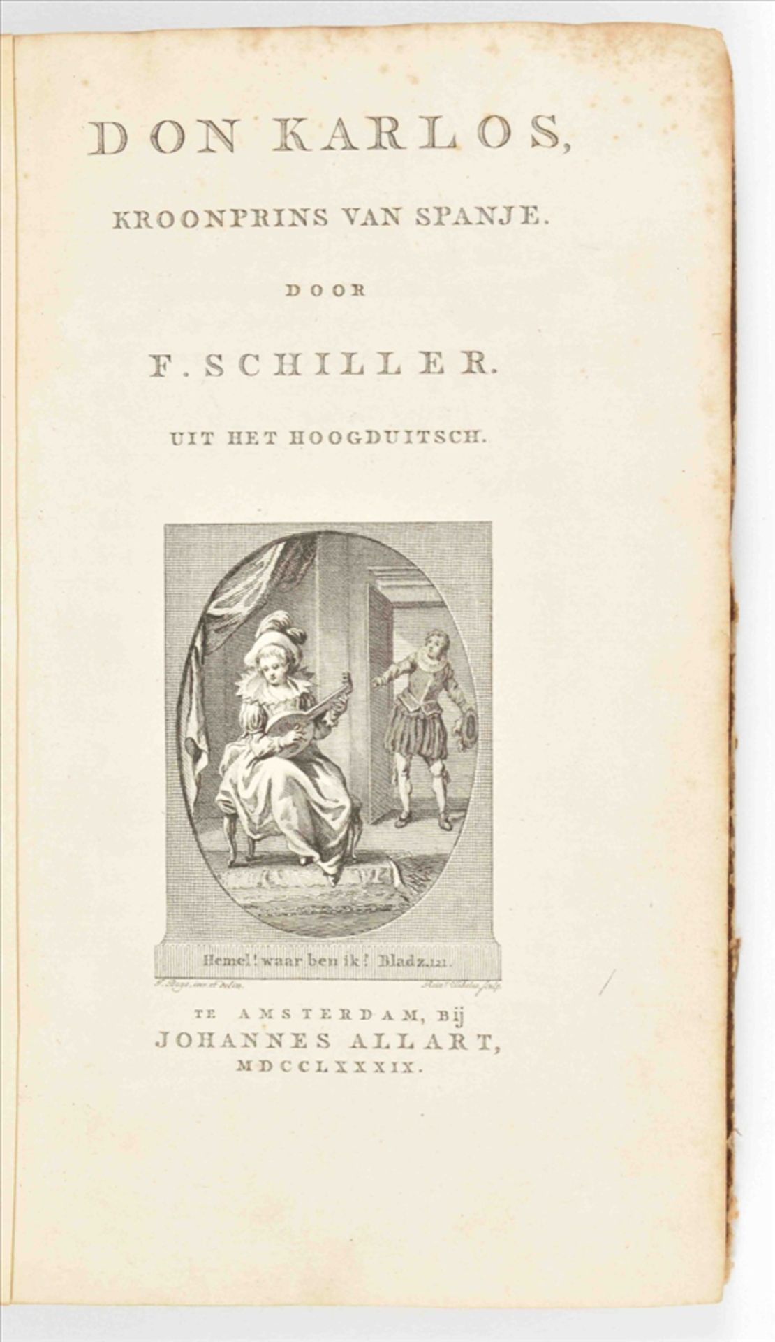 [Plays] Four volumes in Dutch: (1) (A.-F.) Quétant. De hoefsmit, blyspel; met zang - Image 2 of 10