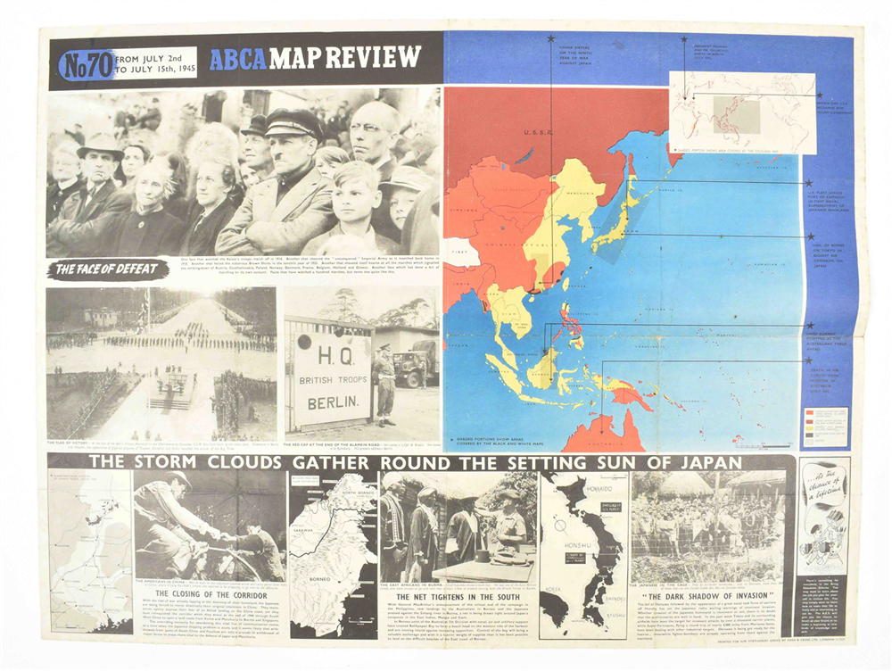 Three geographical posters of war fronts - Image 6 of 7