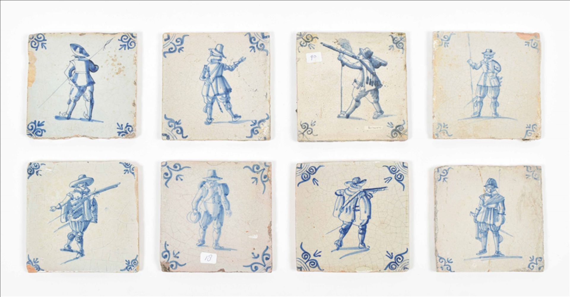 [Militaria] Twelve Dutch soldier tiles - Image 3 of 10