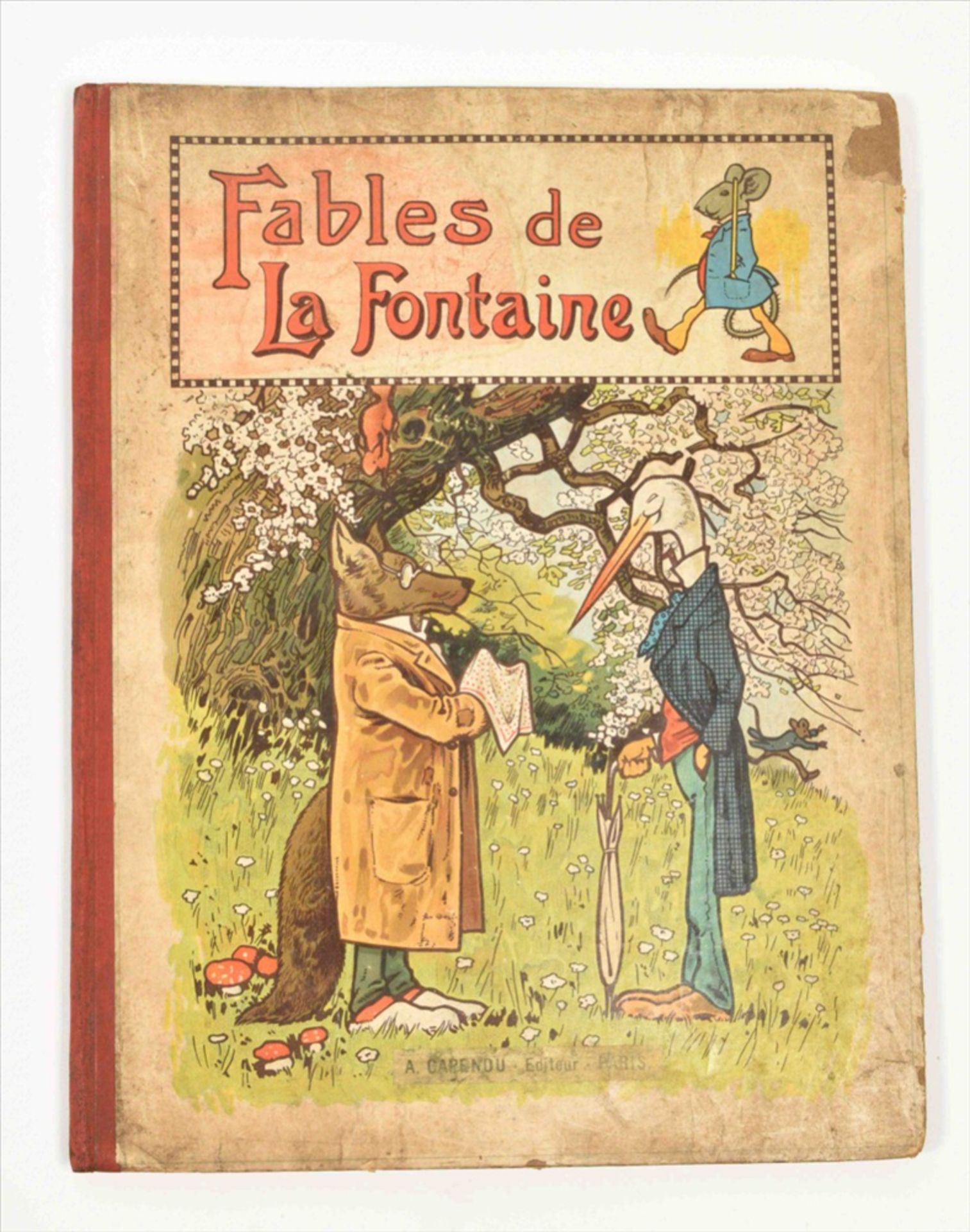 [A.B.-books. Shape books. Moveables] Fourteen various French works: (1) Fables de la Fontaine - Image 4 of 7