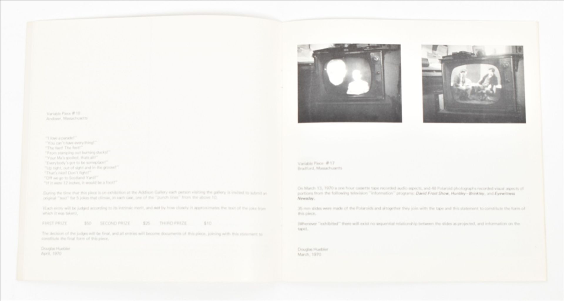 Douglas Huebler, two artists' books - Image 8 of 8