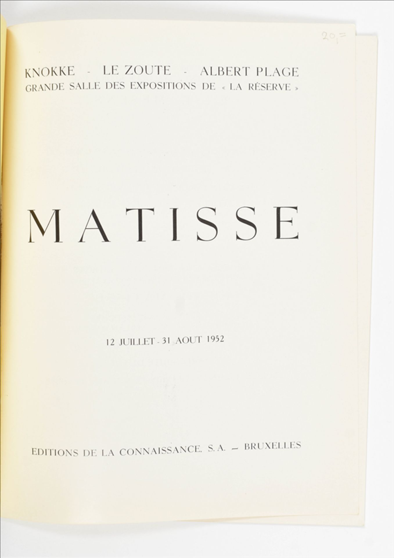 [Fauvism] Collection of catalogues and works on Henri Matisse (1869-1954) - Bild 8 aus 10