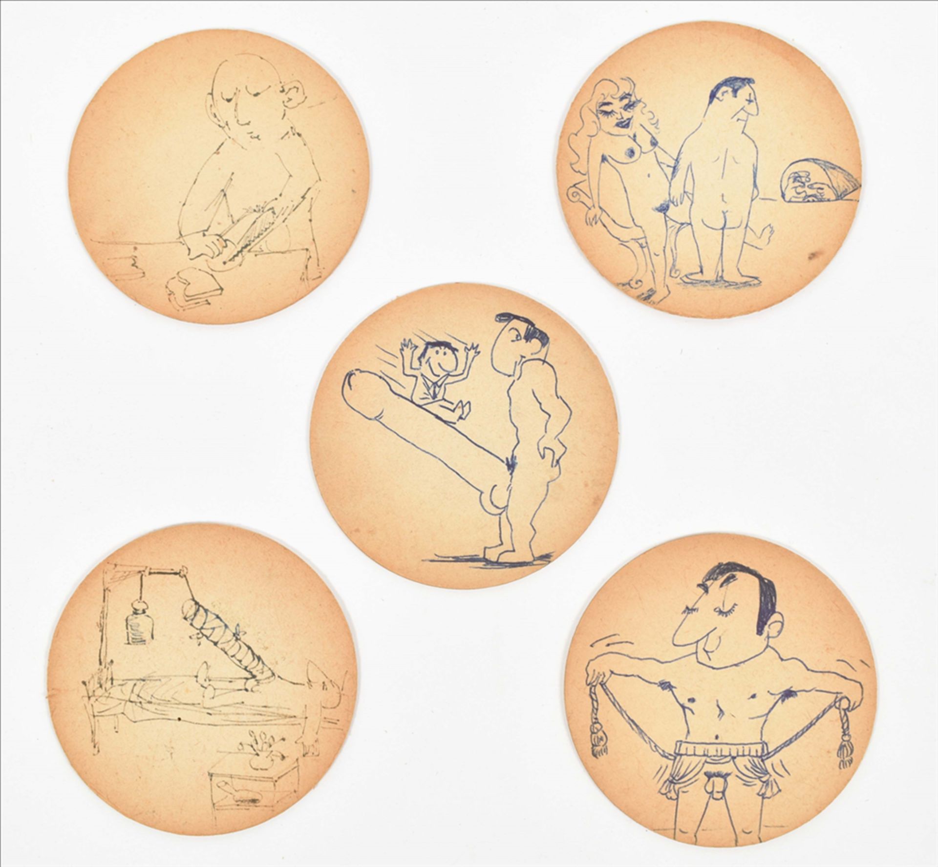 Beer coasters decorated with erotic scenes - Bild 8 aus 8