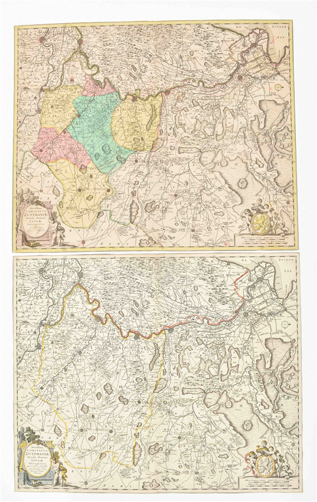 [Gelderland] Nicolas Visscher, a.o. Eight Gelderland maps - Image 6 of 9