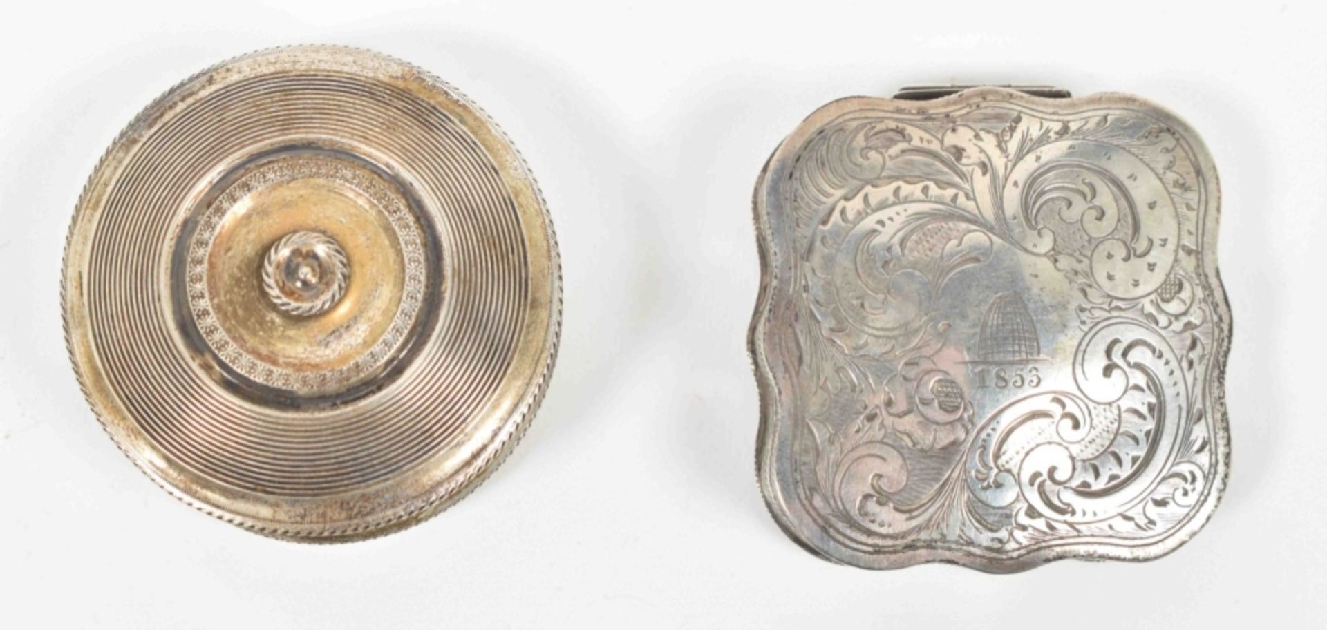 [Silver] Collection of 19th century silver snuff boxes - Bild 6 aus 6