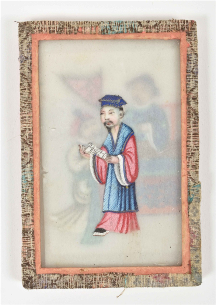 [China] Collection of 19th century Chinese pith paper paintings - Image 9 of 9