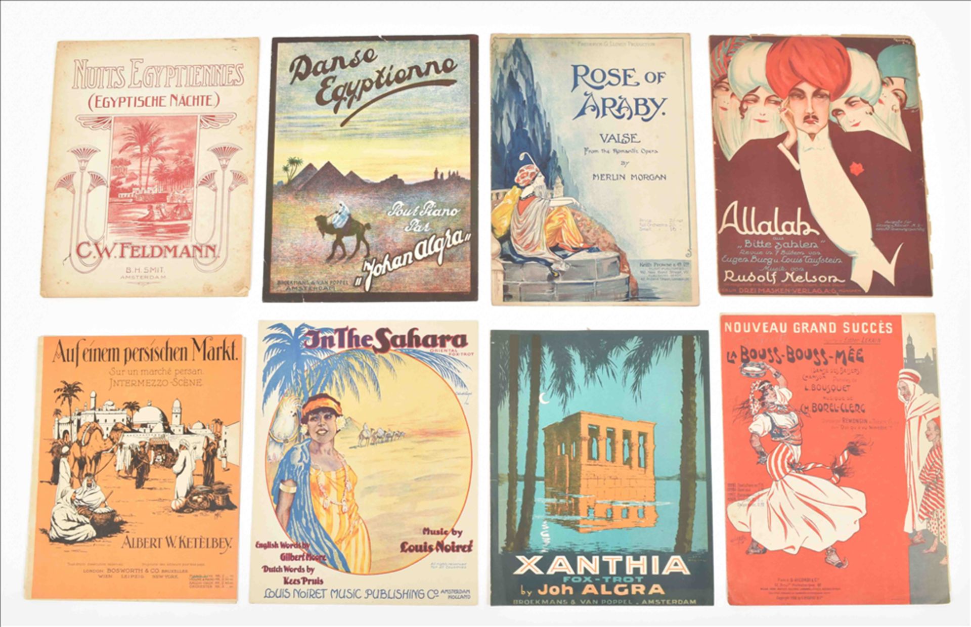 18 pieces of sheet music with oriental and Egyptian themed covers or songs. - Bild 2 aus 8