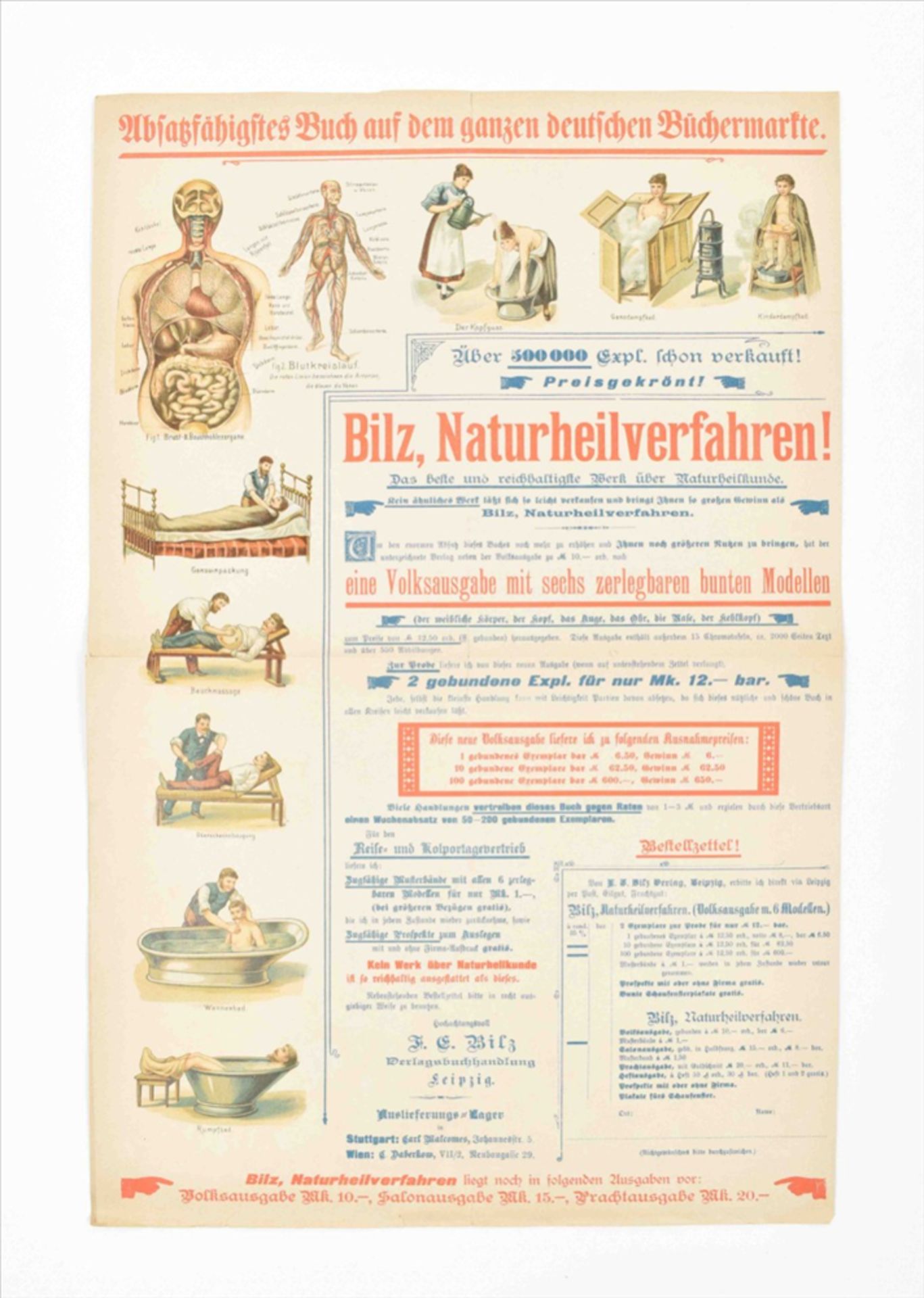 Seven German posters: (1) "Sammlung moderner Belletristik in- und ausländischer Autoren" - Bild 6 aus 8