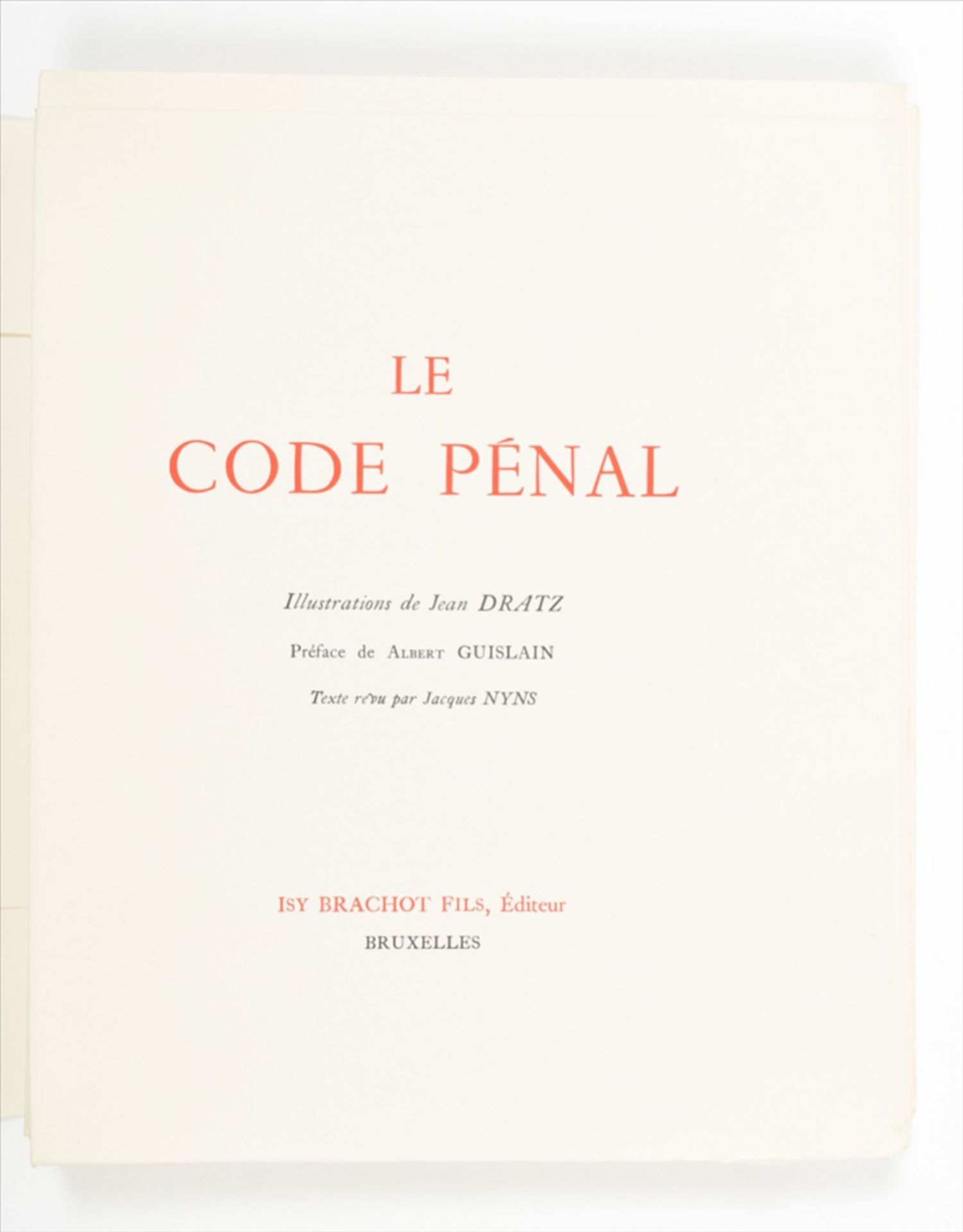 Jean Dratz (1903–1967). Le Code Pénal - Bild 13 aus 17