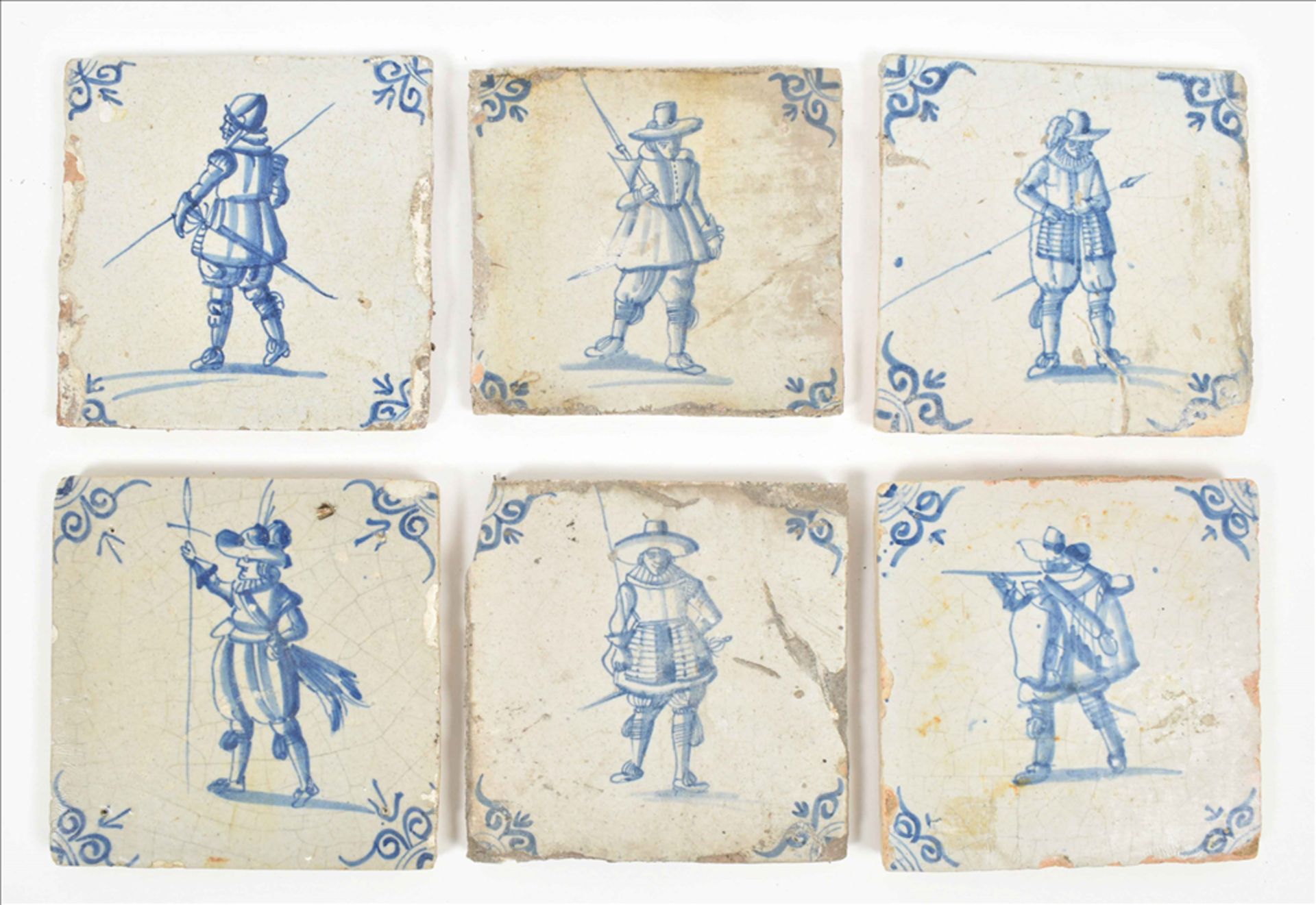 [Militaria] Eleven Dutch soldier tiles - Image 3 of 5