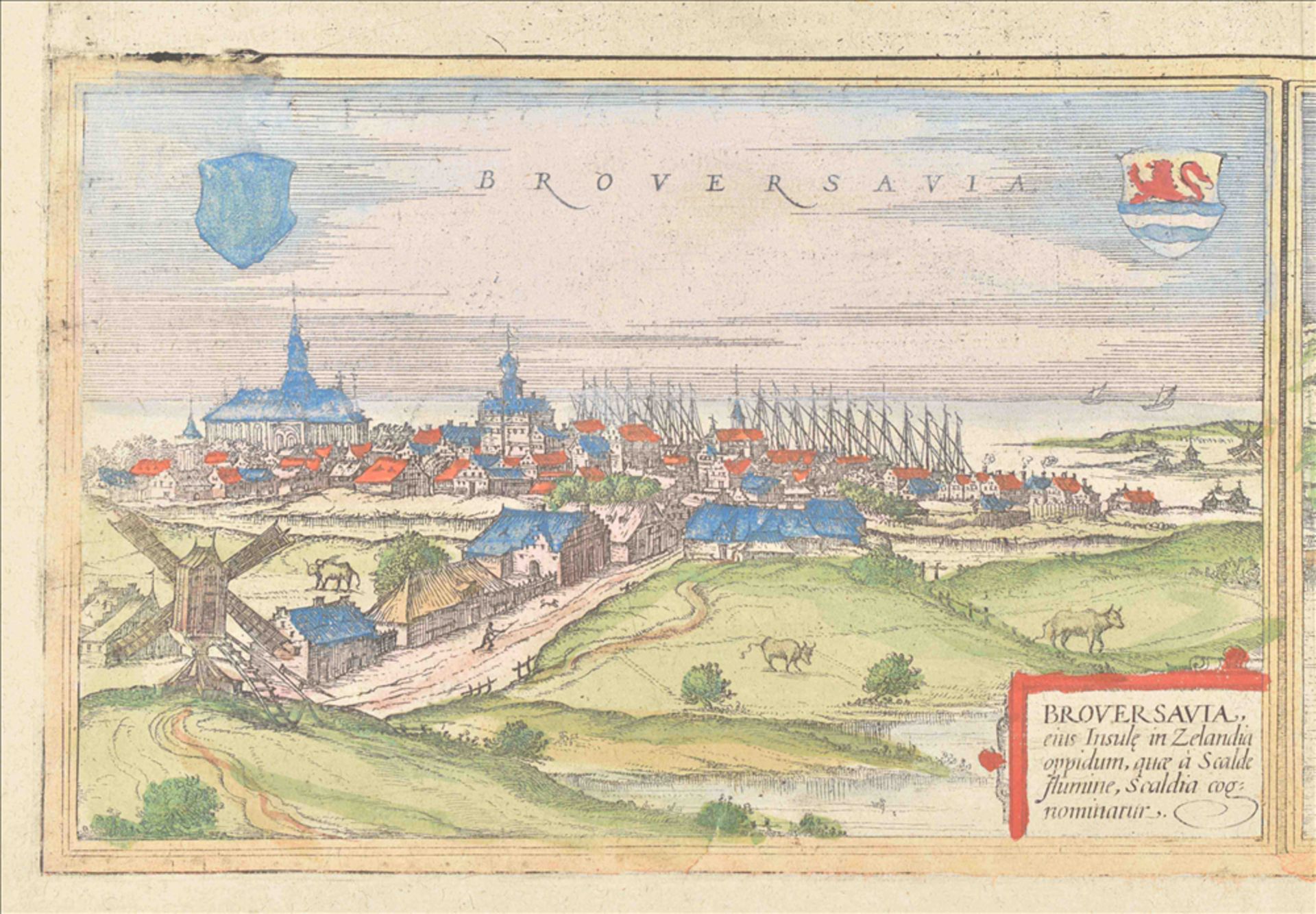 Groningen view from Civitates Orbis Terrarum by Braun & Hogenberg - Image 4 of 6