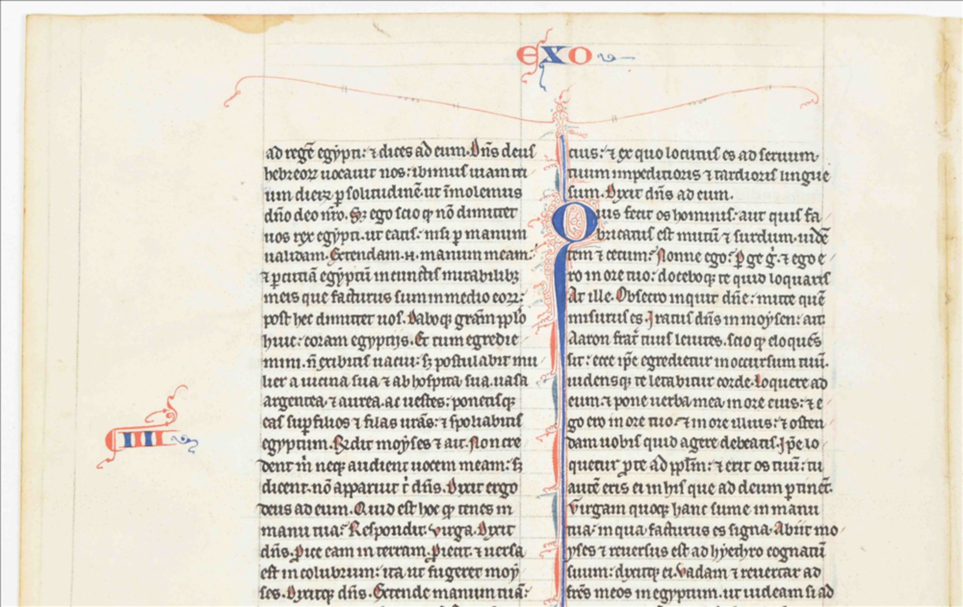 Medieval Parisian manuscript Bible page - Bild 3 aus 9