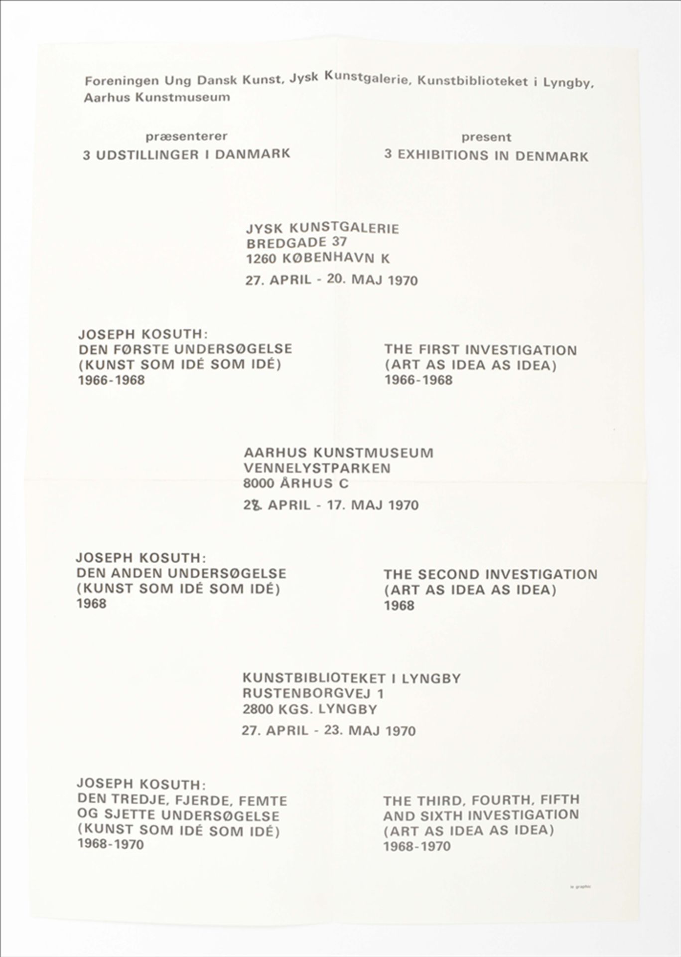 Joseph Kosuth, collection of ephemera - Bild 5 aus 10