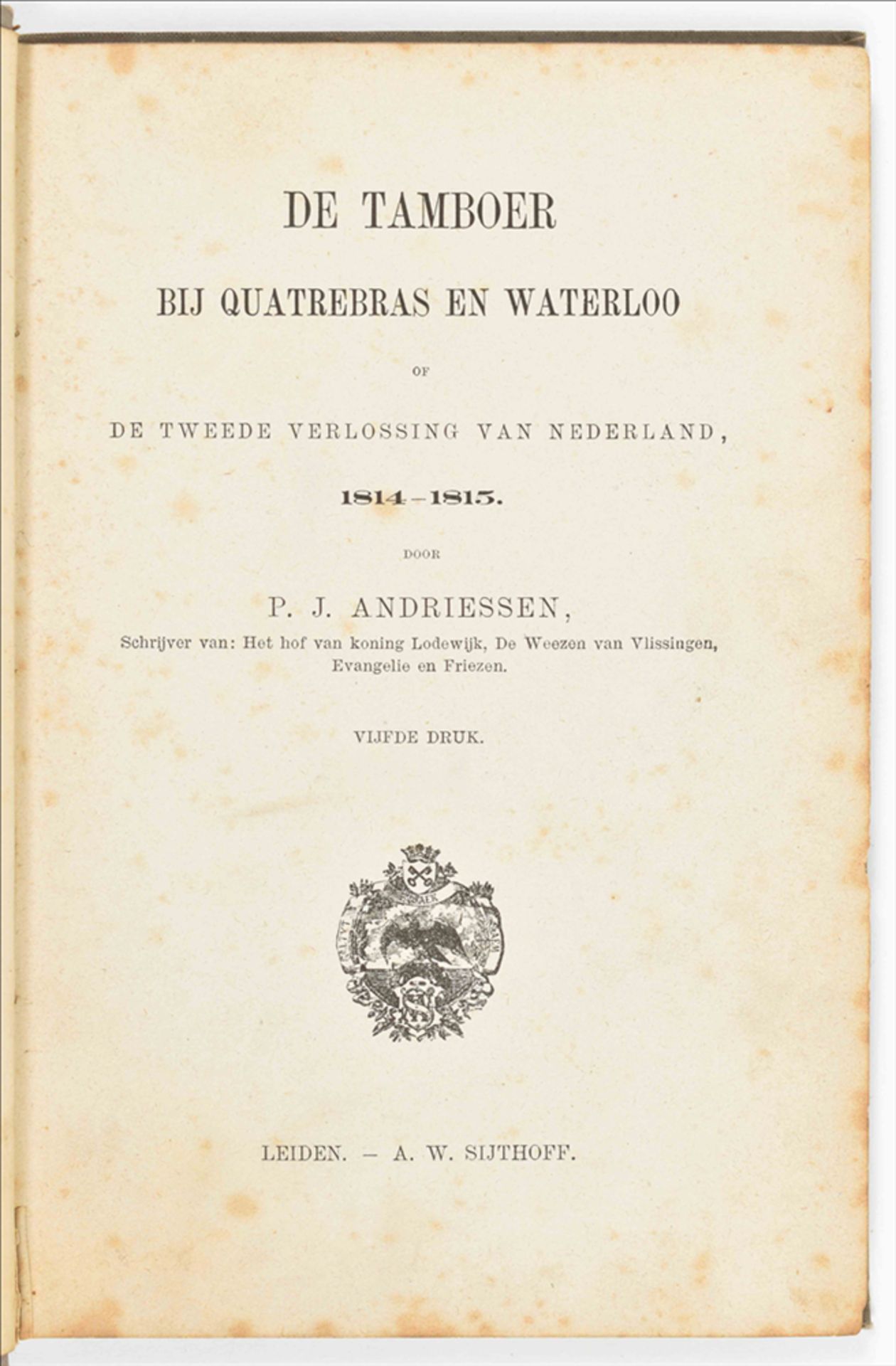 [Dutch history] Fourteen (rare) titles: (1) J. van Lennep (ed.). De geschiedenis des vaderlands - Image 6 of 10