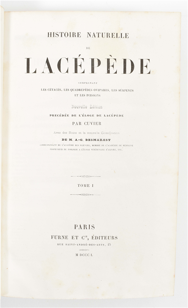 Histoire naturelle de Lacépède - Image 2 of 7