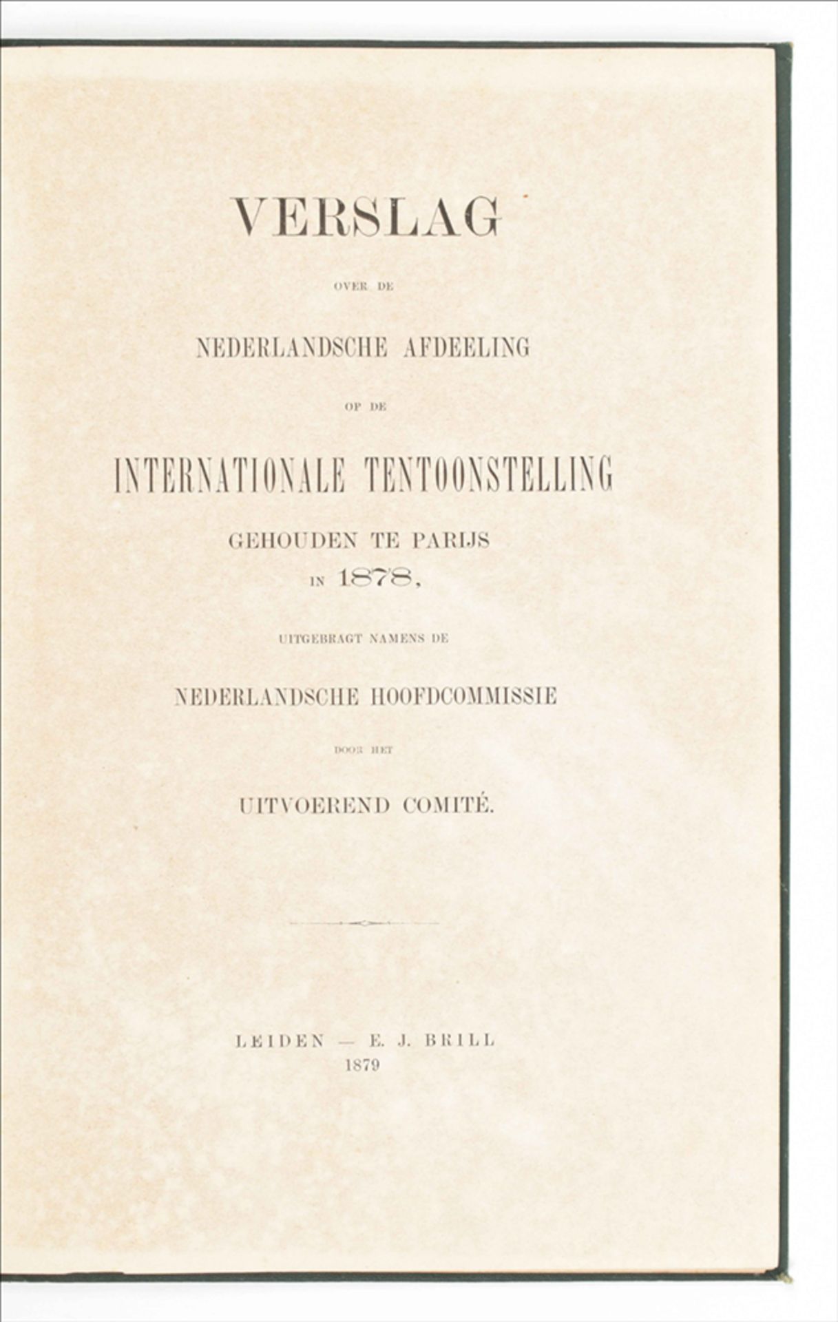 Seven various (rare) publications: (1) Verslag over de Nederlandsche afdeeling - Image 6 of 8