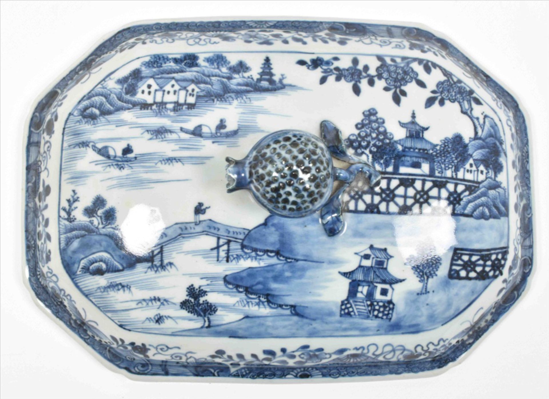 [China. Porcelain] Chinese Qianlong porcelain tureen dish - Bild 5 aus 10