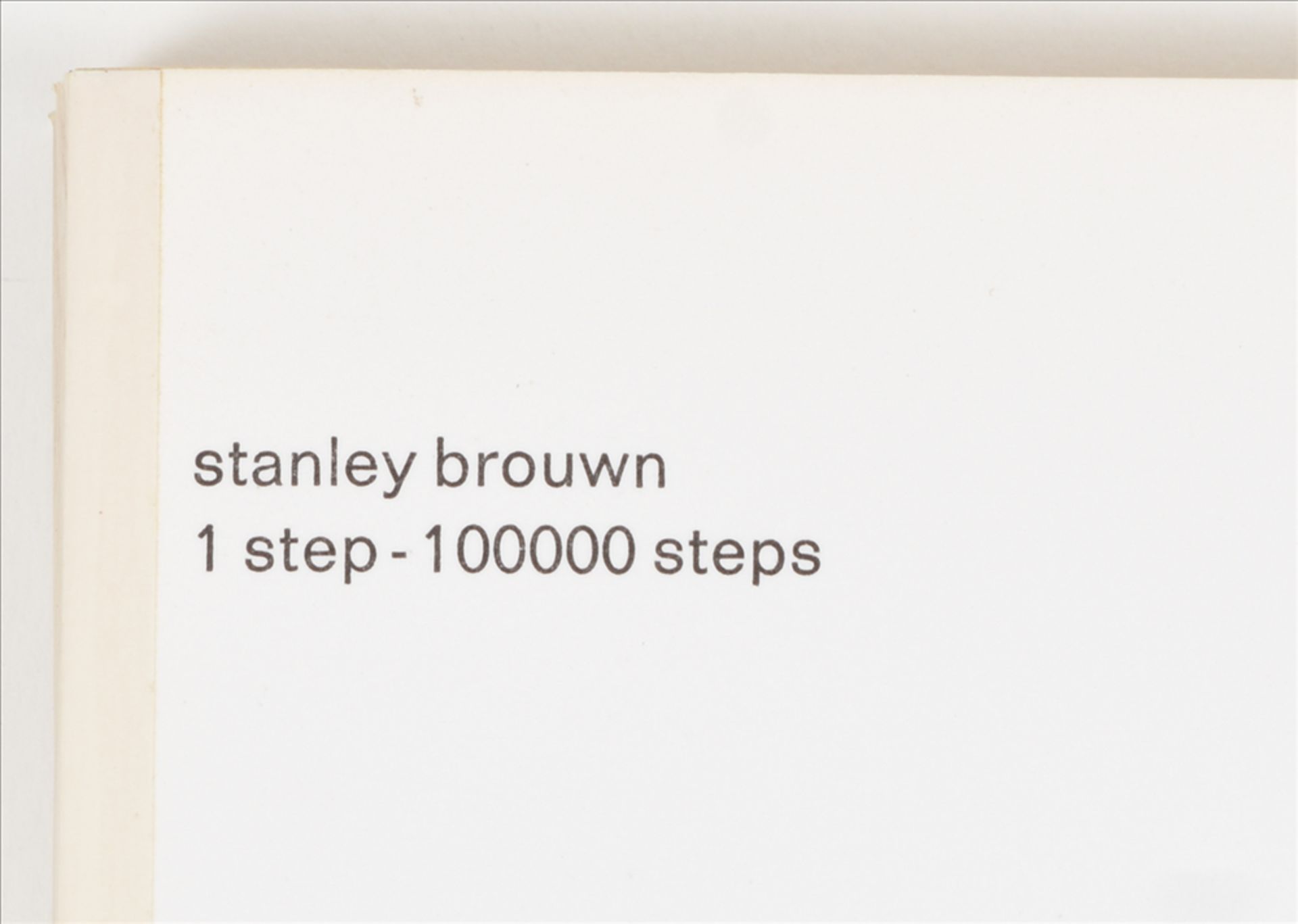 stanley brouwn, 1 step-100000 steps - Image 6 of 8