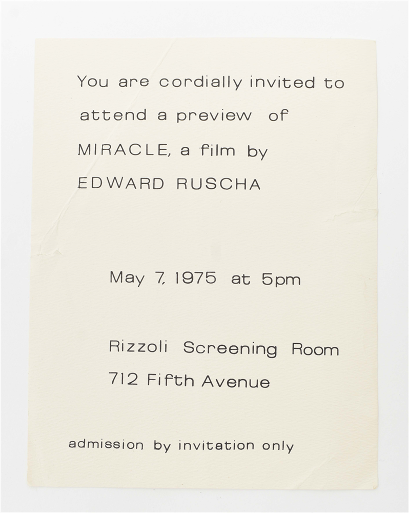 Ed Ruscha, exhibition announcement cards 1970-1980 - Image 2 of 10