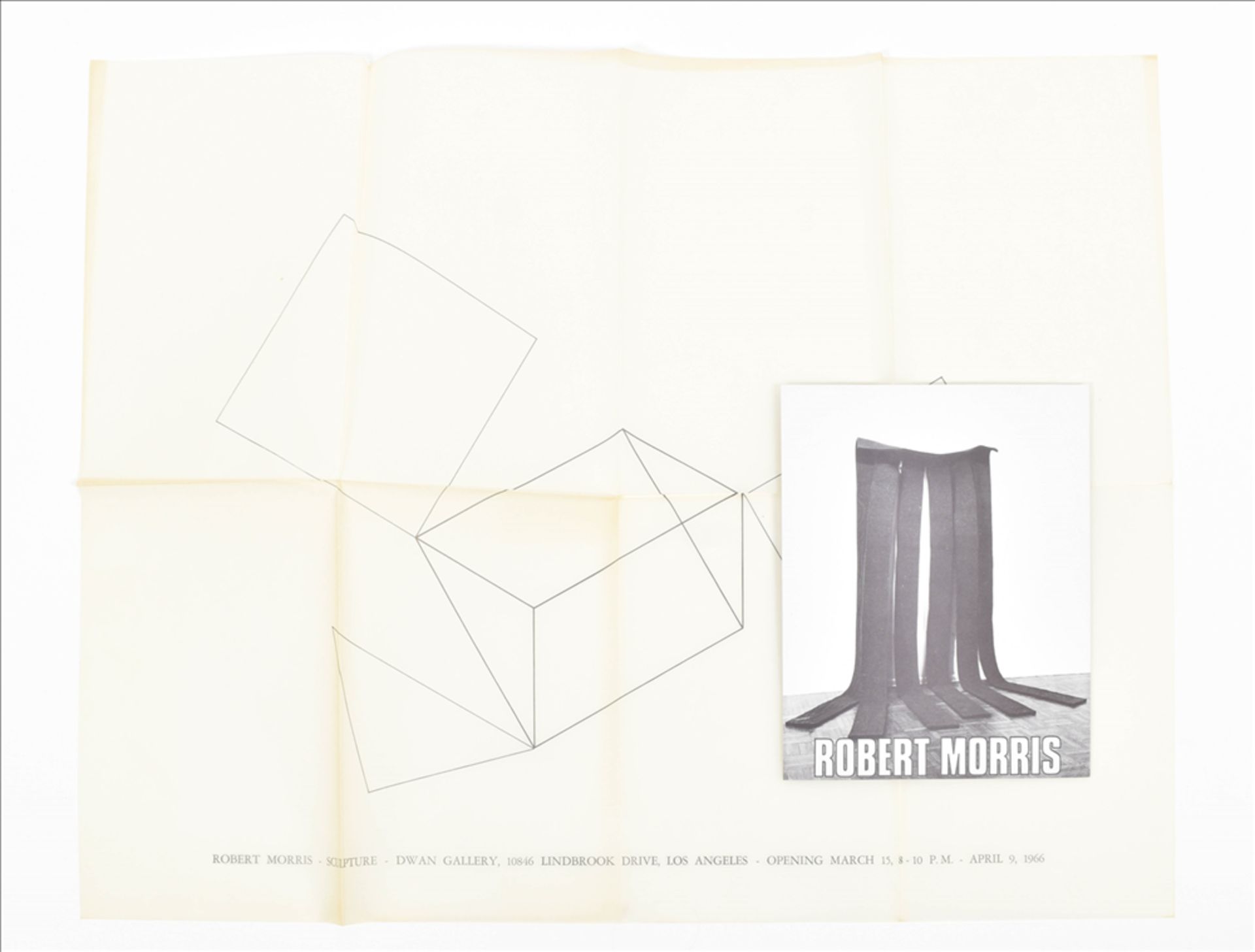 Robert Morris, Dwan gallery poster and Sonnabend card