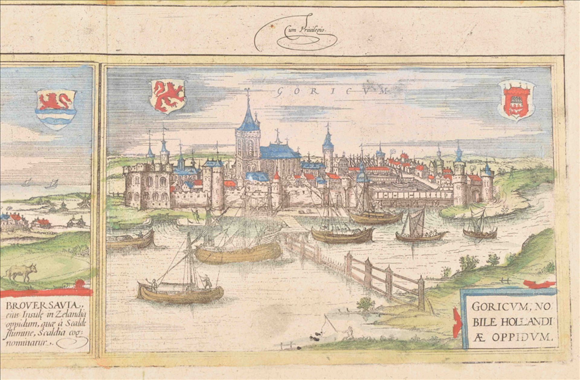 Groningen view from Civitates Orbis Terrarum by Braun & Hogenberg - Image 3 of 6